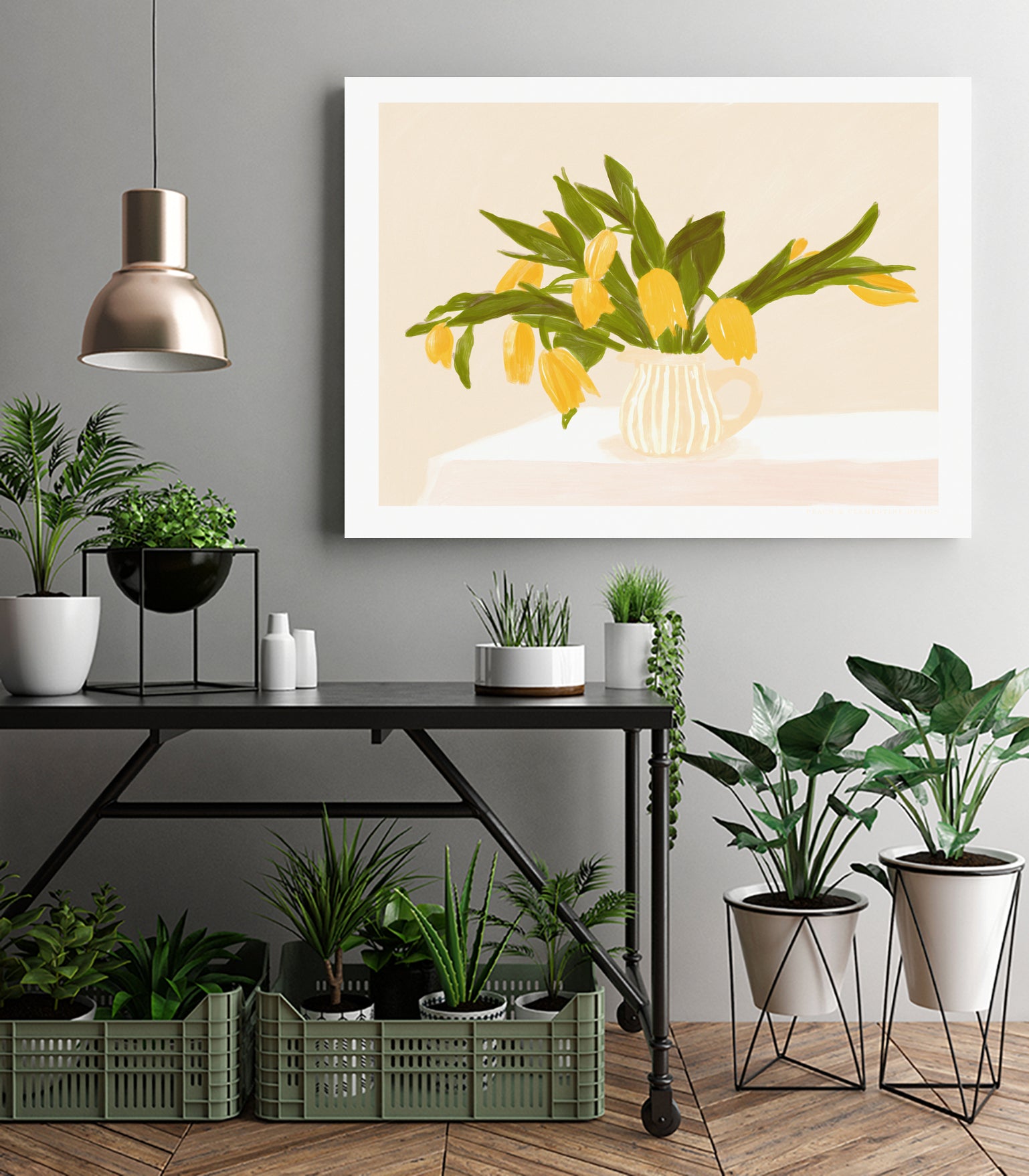 Pandcyellowtulips Copy by Jenny on GIANT ART - liz rome