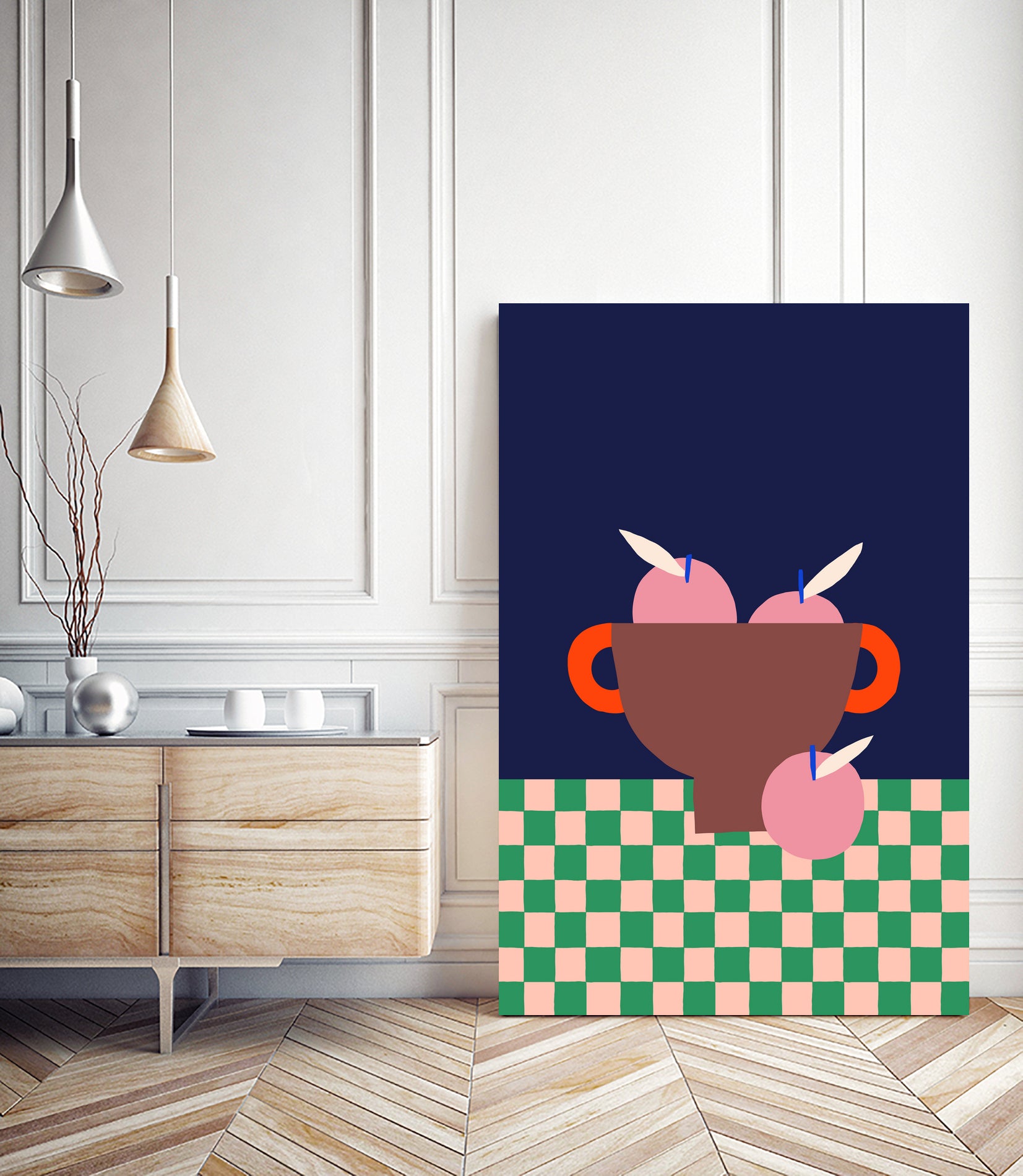 Fruit Bowl with Pink Apples by Maren Gross on GIANT ART - food and drinks clipart