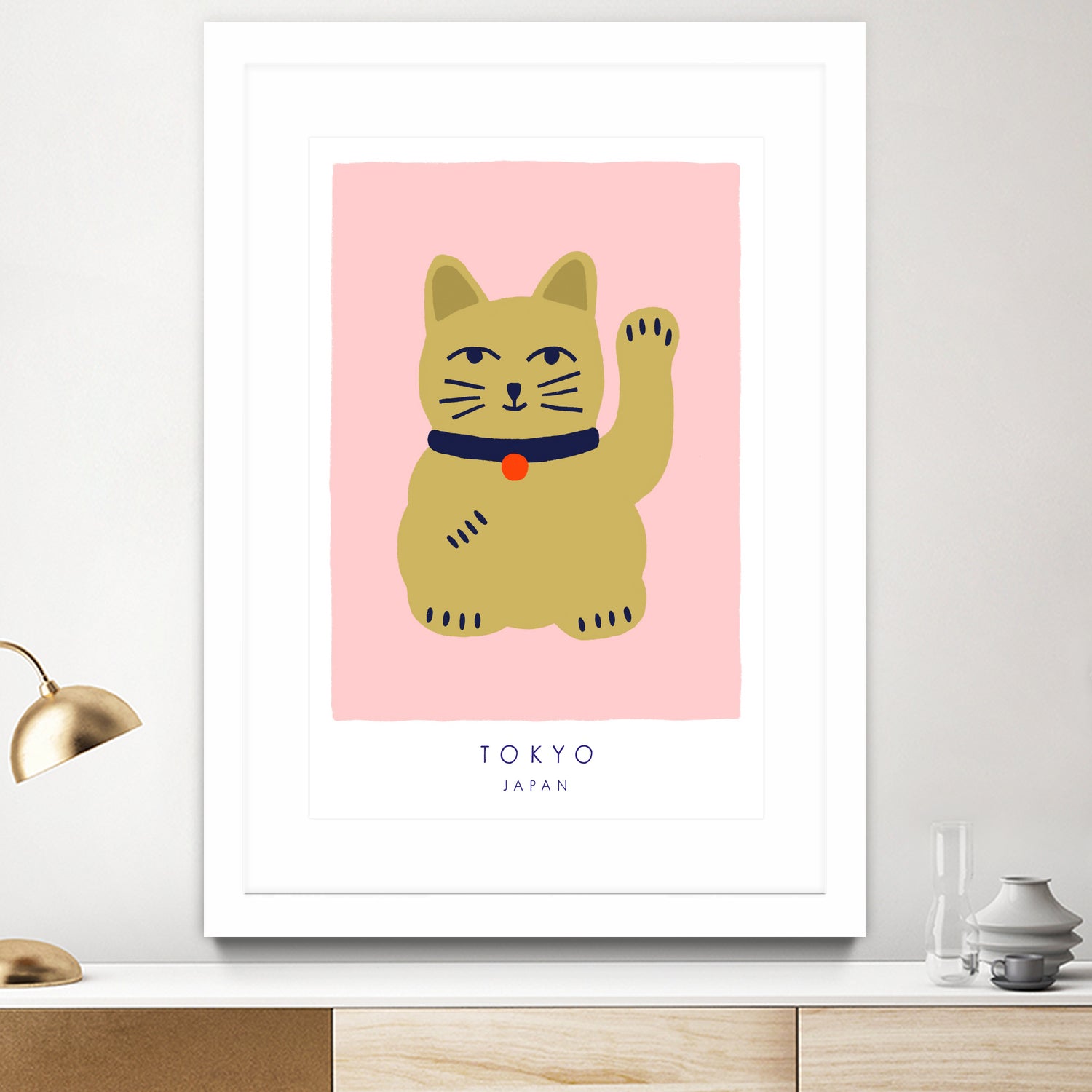 Maneki Neko a€“ Lucky Cat by Maren Gross on GIANT ART - animals cat