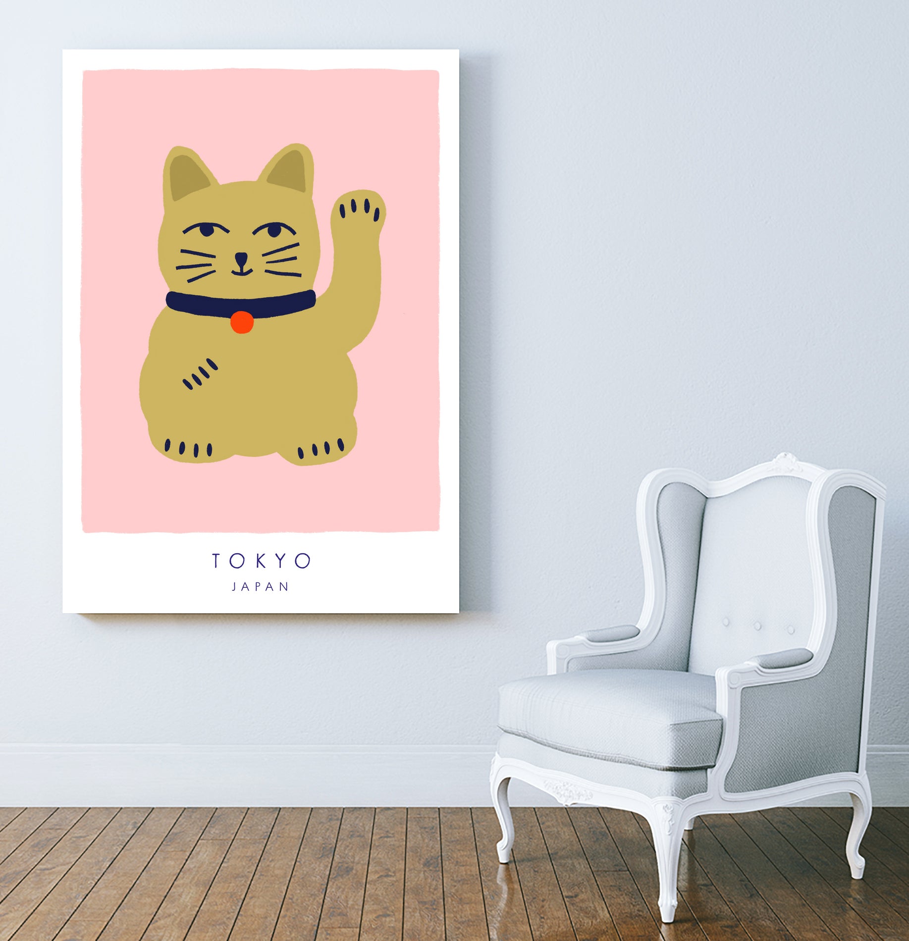 Maneki Neko a€“ Lucky Cat by Maren Gross on GIANT ART - animals cat