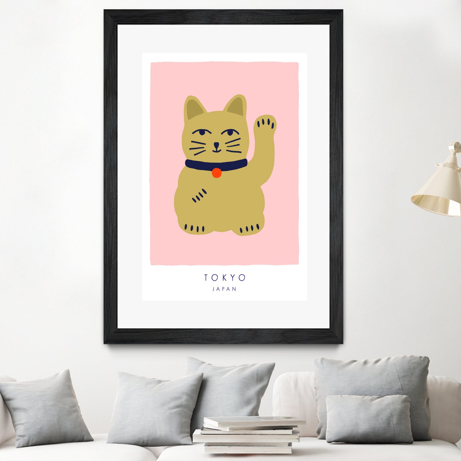 Maneki Neko a€“ Lucky Cat by Maren Gross on GIANT ART - animals cat