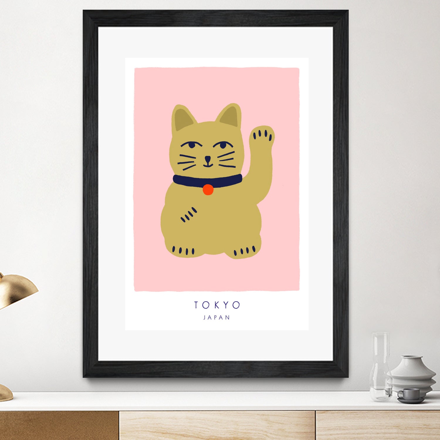 Maneki Neko a€“ Lucky Cat by Maren Gross on GIANT ART - animals cat