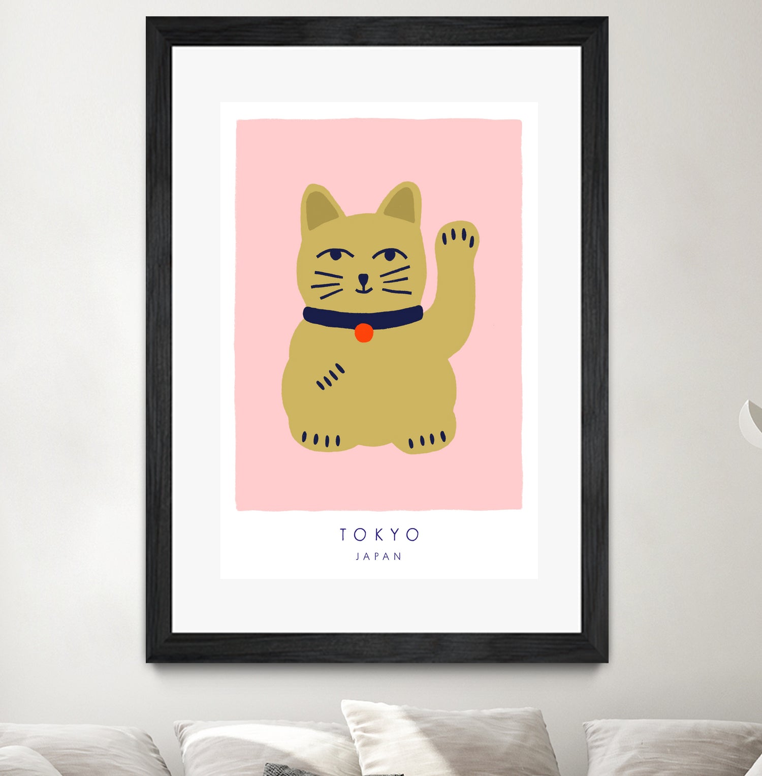 Maneki Neko a€“ Lucky Cat by Maren Gross on GIANT ART - animals cat