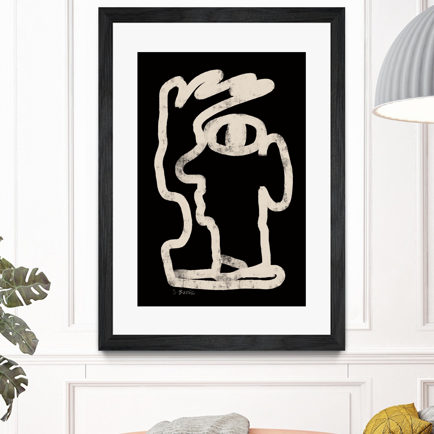 Face line art by Sharyn Bursic on GIANT ART - line art sketch