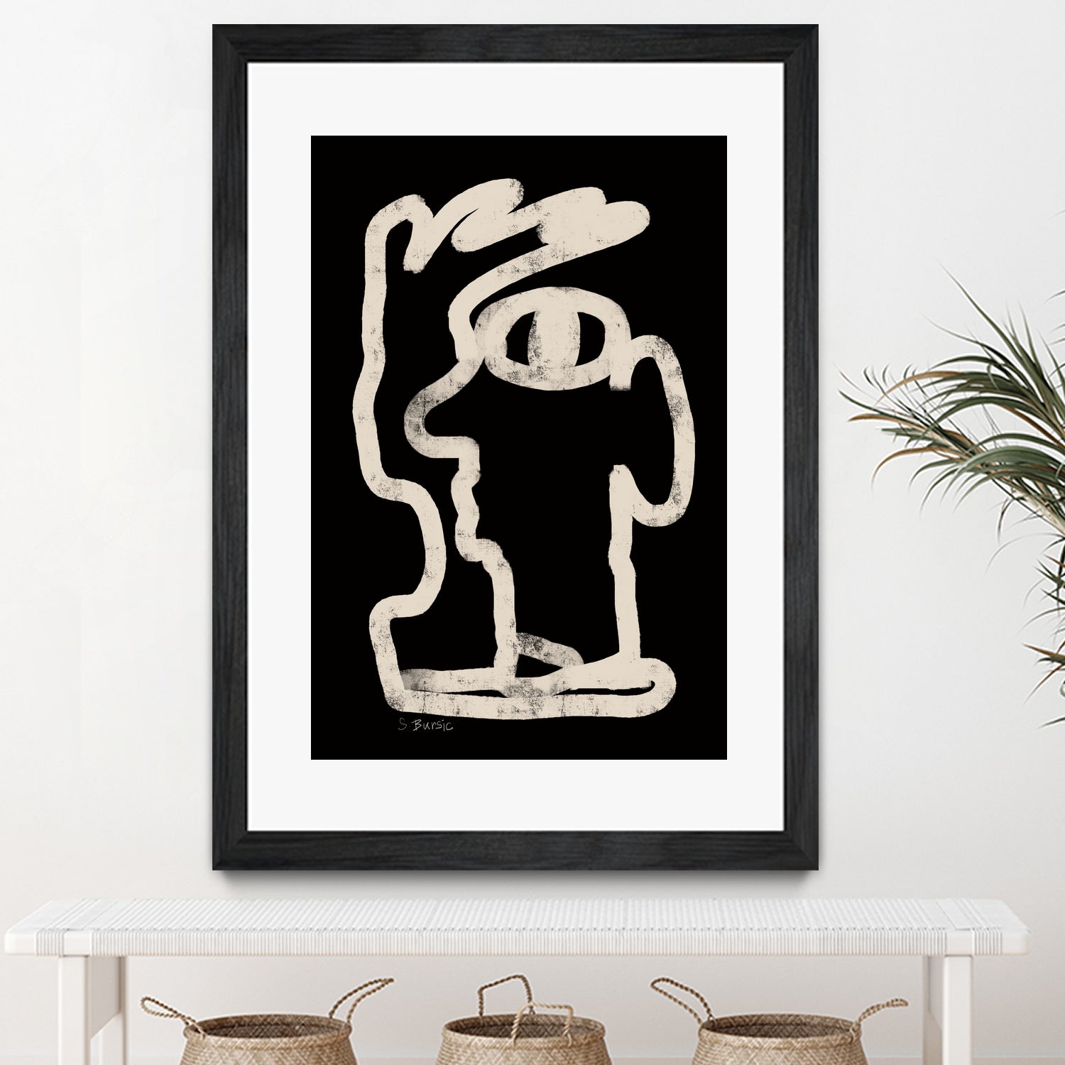 Face line art by Sharyn Bursic on GIANT ART - line art sketch