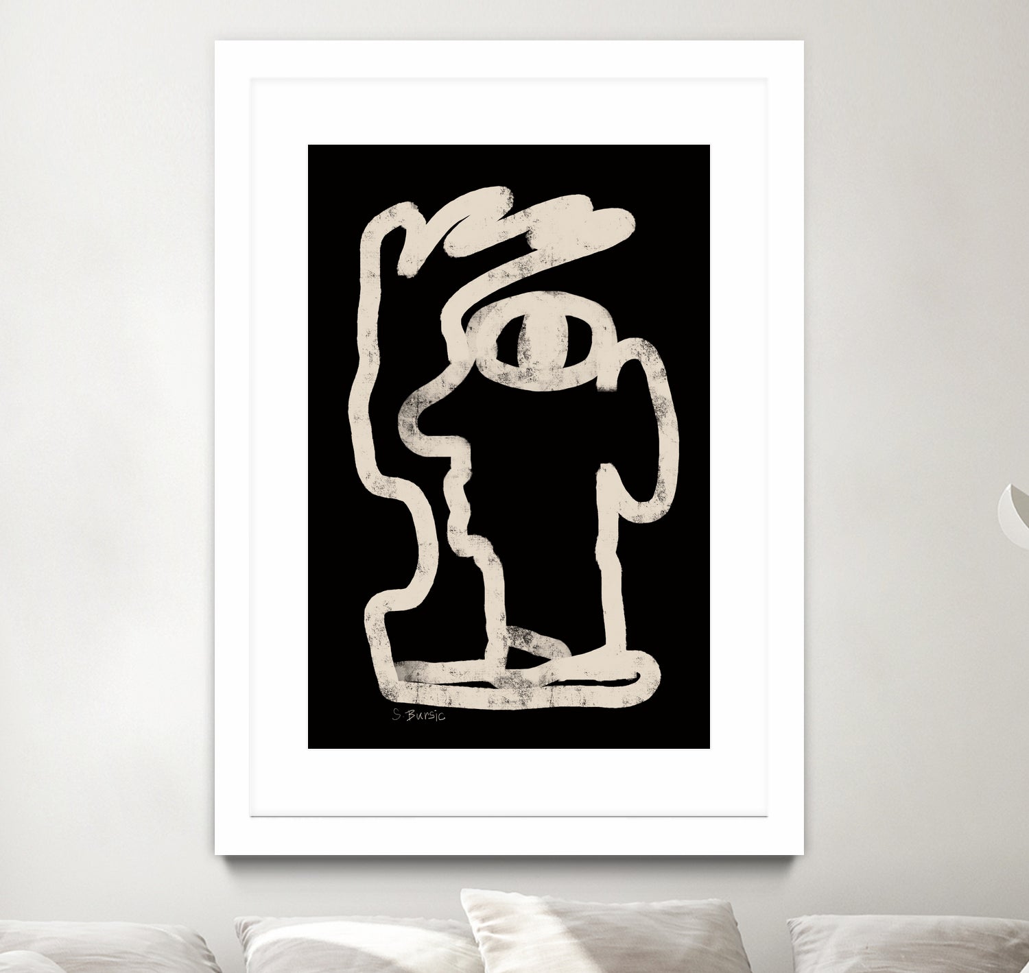 Face line art by Sharyn Bursic on GIANT ART - line art sketch