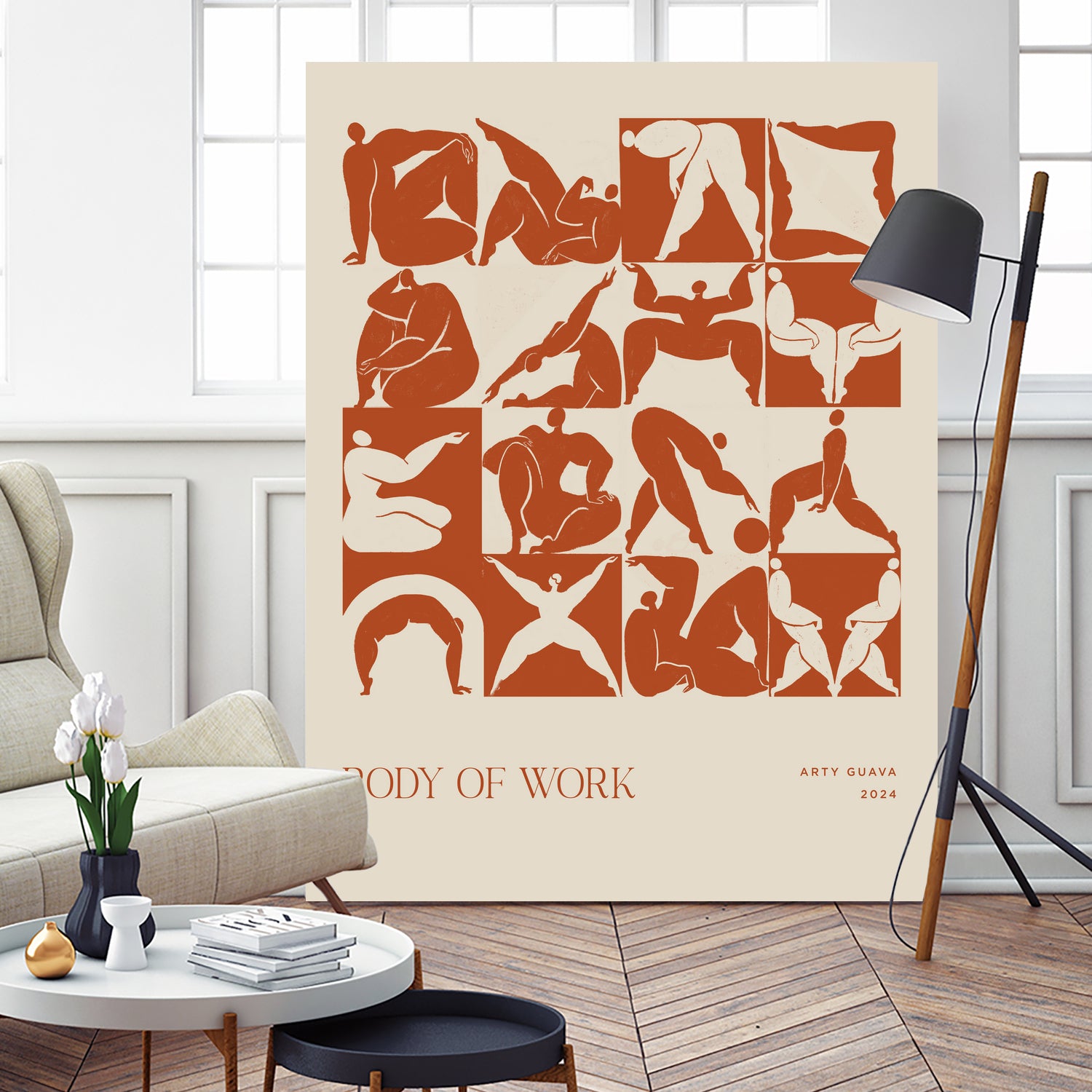 Body of Work (terracotta) by Arty Guava on GIANT ART - 9600 illustration