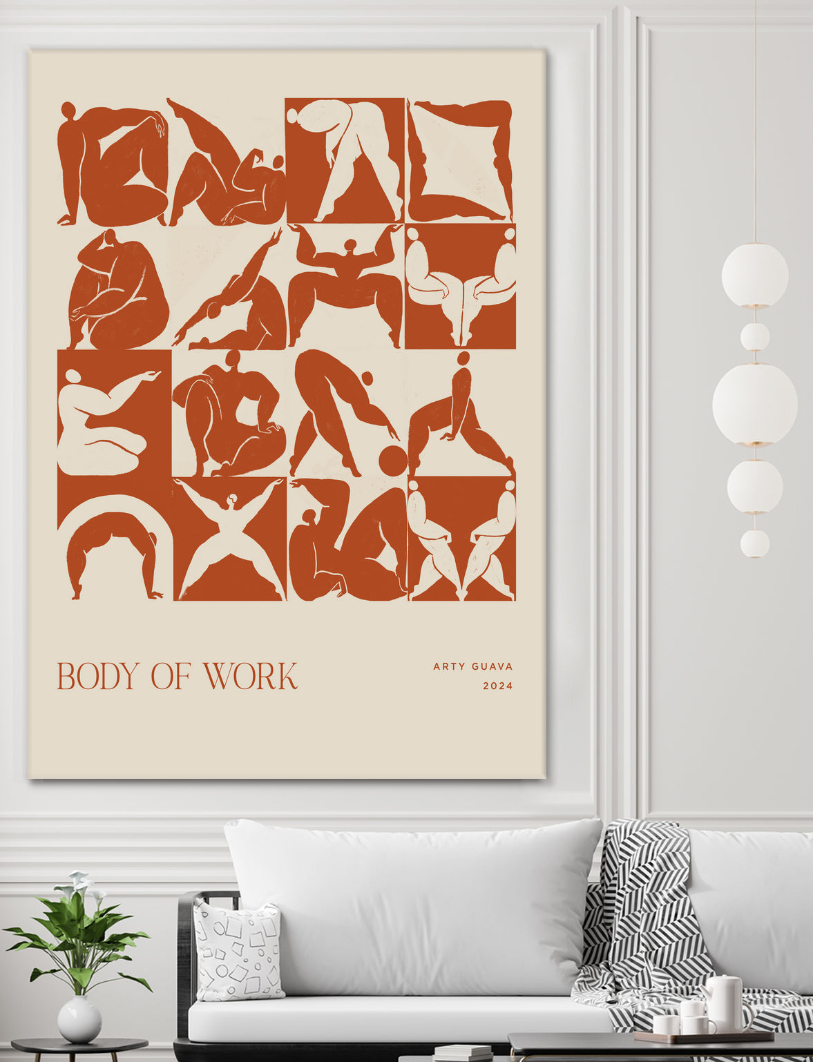 Body of Work (terracotta) by Arty Guava on GIANT ART - 9600 illustration