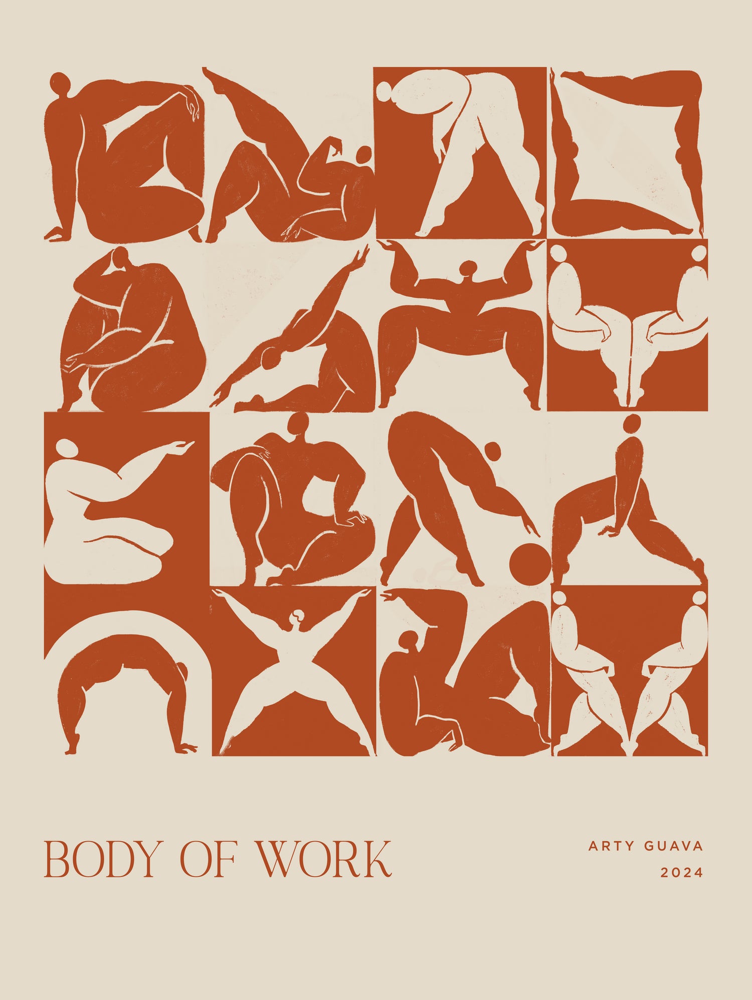Body of Work (terracotta) by Arty Guava on GIANT ART - 9600 illustration