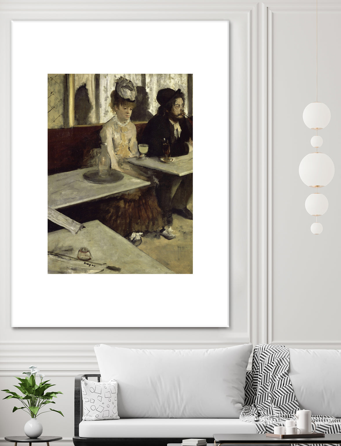 In a CafeI No.2 by Edgar Degas on GIANT ART - 5906 illustration