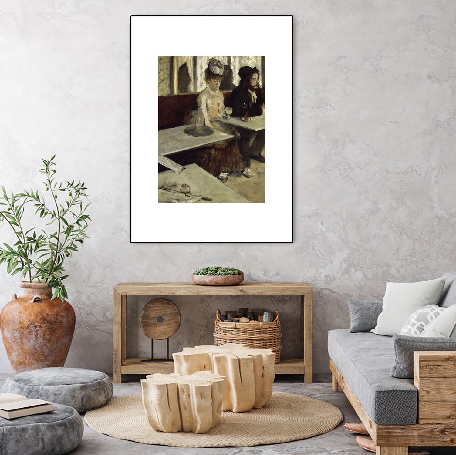 In a CafeI No.2 by Edgar Degas on GIANT ART - 5906 illustration