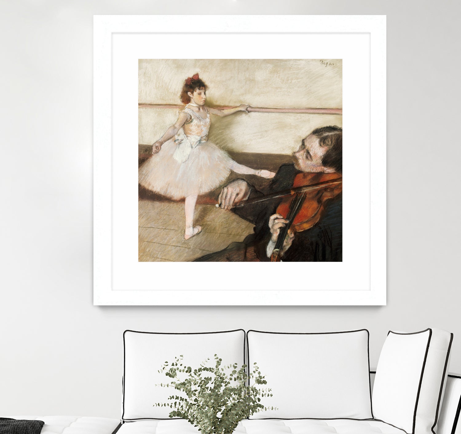 The Dance Lesson by Edgar Degas on GIANT ART - 3543 illustration