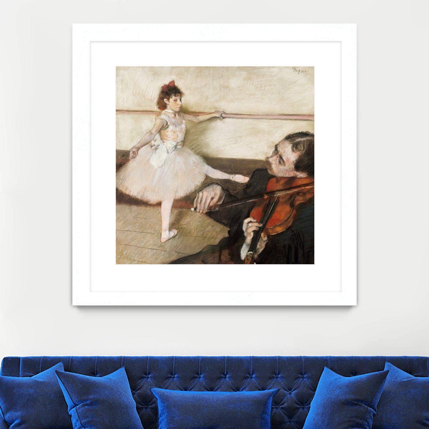 The Dance Lesson by Edgar Degas on GIANT ART - 3543 illustration