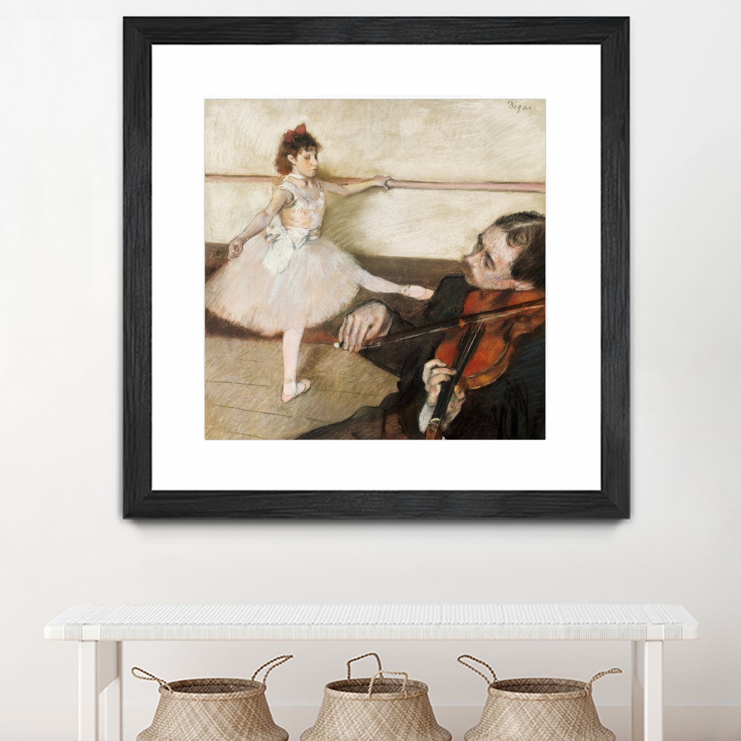 The Dance Lesson by Edgar Degas on GIANT ART - 3543 illustration