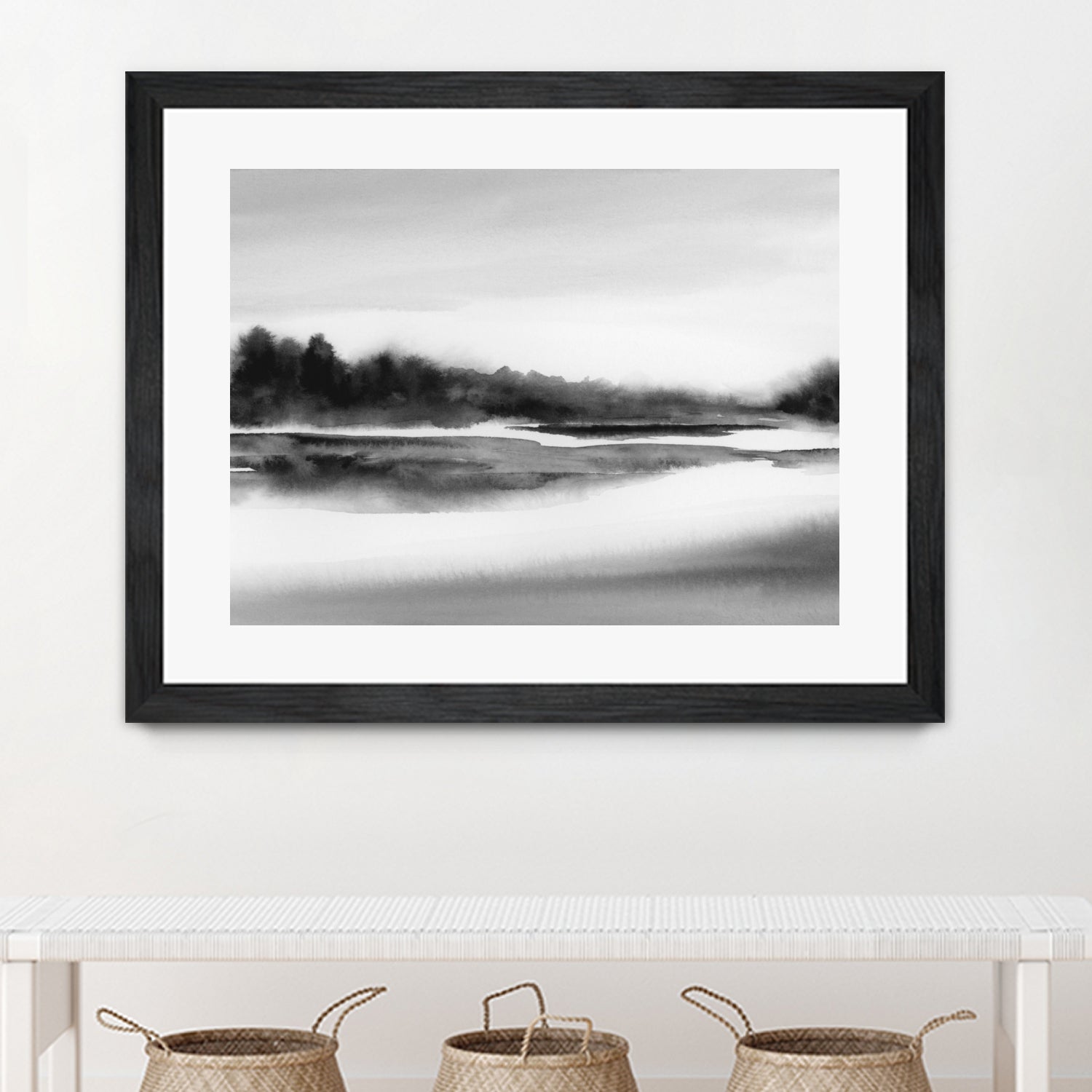 Riverstidei 32x40 by Rachel Elise on GIANT ART - black and white nature and landscapes black and white