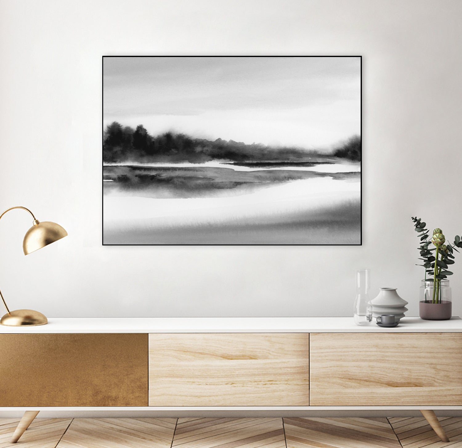 Riverstidei 32x40 by Rachel Elise on GIANT ART - black and white nature and landscapes black and white