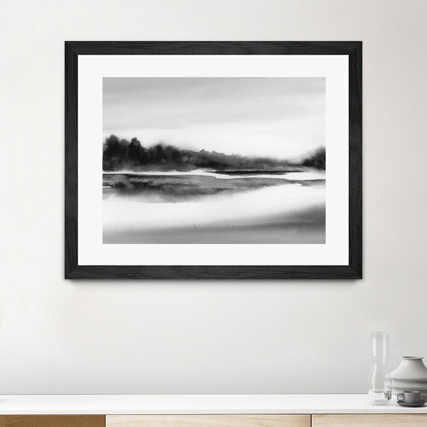 Riverstidei 32x40 by Rachel Elise on GIANT ART - black and white nature and landscapes black and white