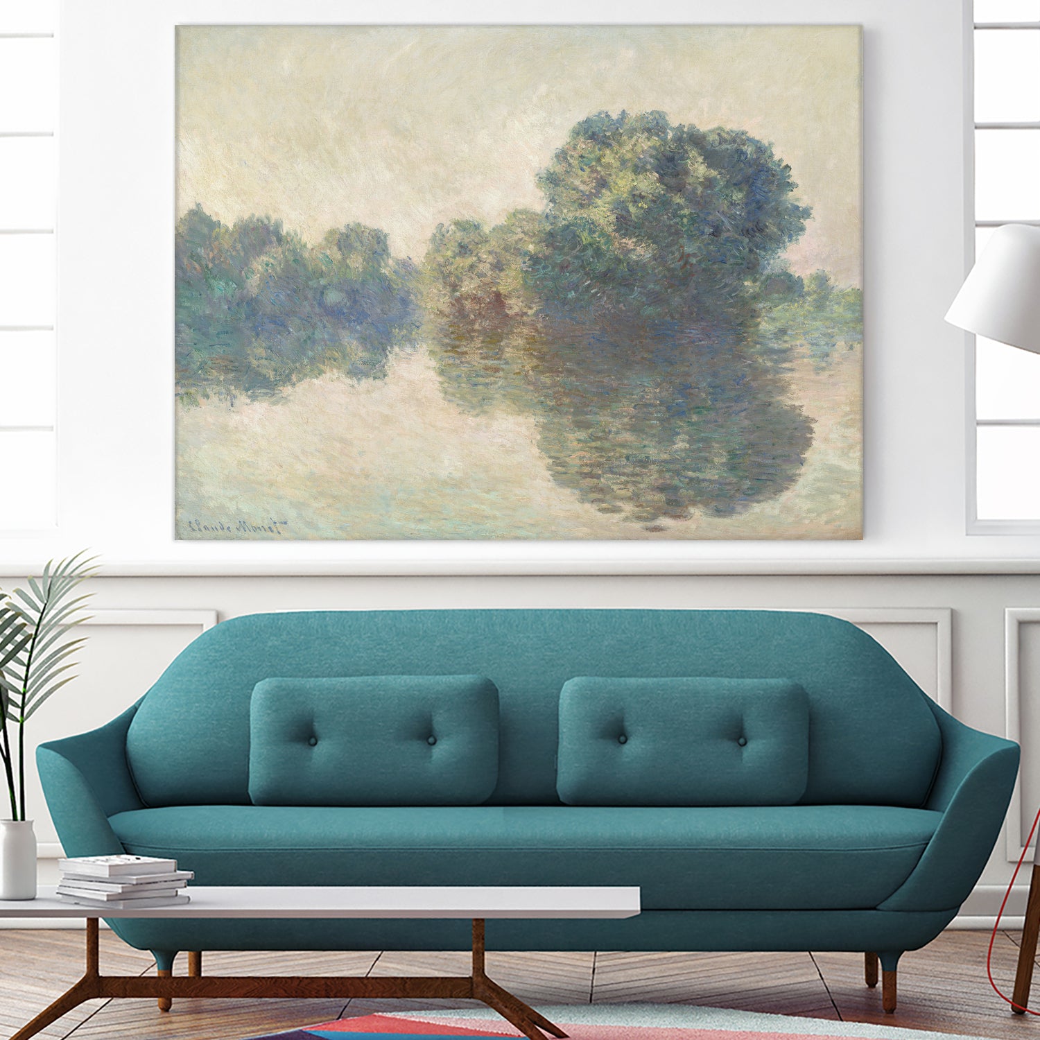 The Seine At Giverny (1897) by Claude Monet on GIANT ART - paintings painting