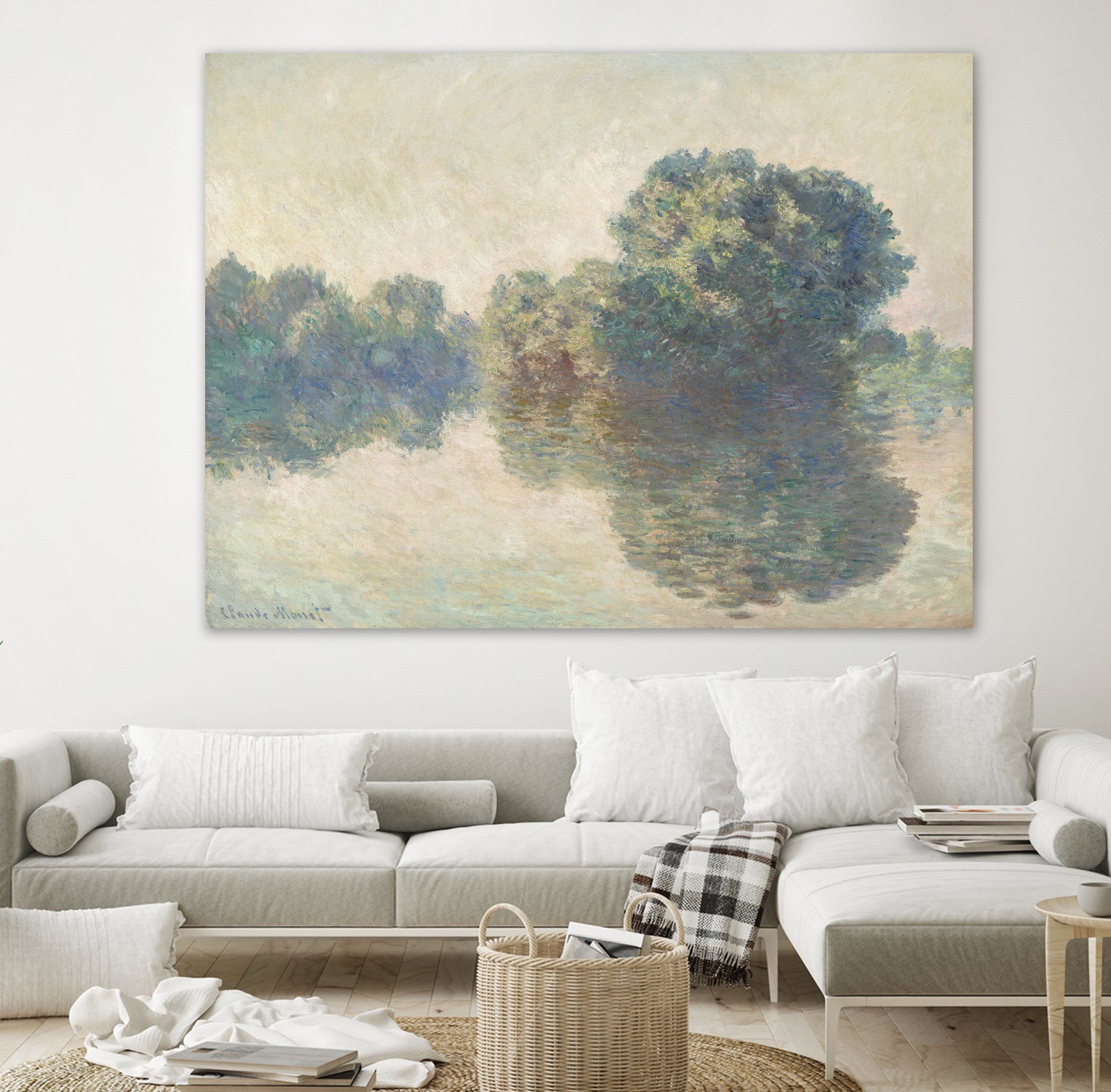 The Seine At Giverny (1897) by Claude Monet on GIANT ART - paintings painting