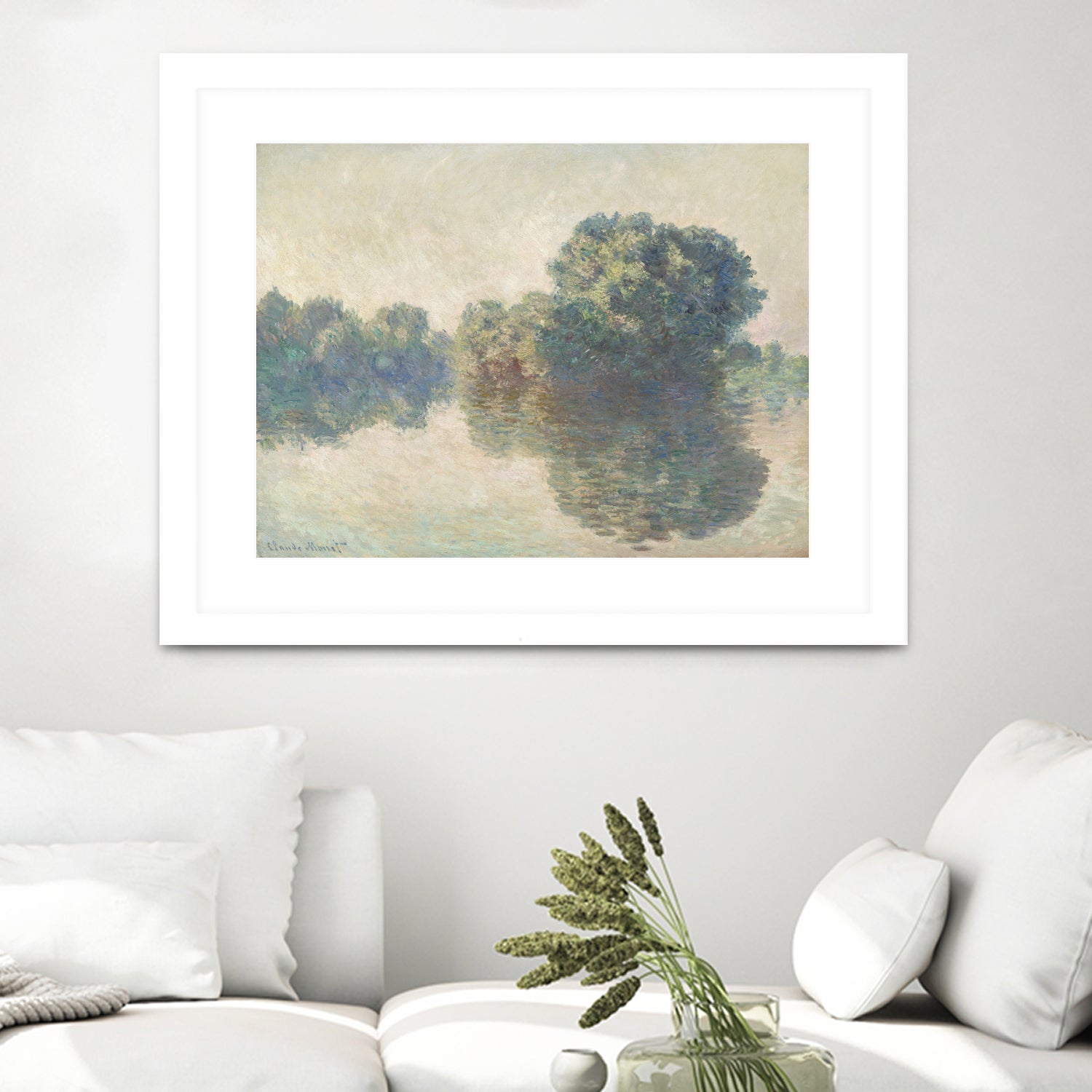 The Seine At Giverny (1897) by Claude Monet on GIANT ART - paintings painting