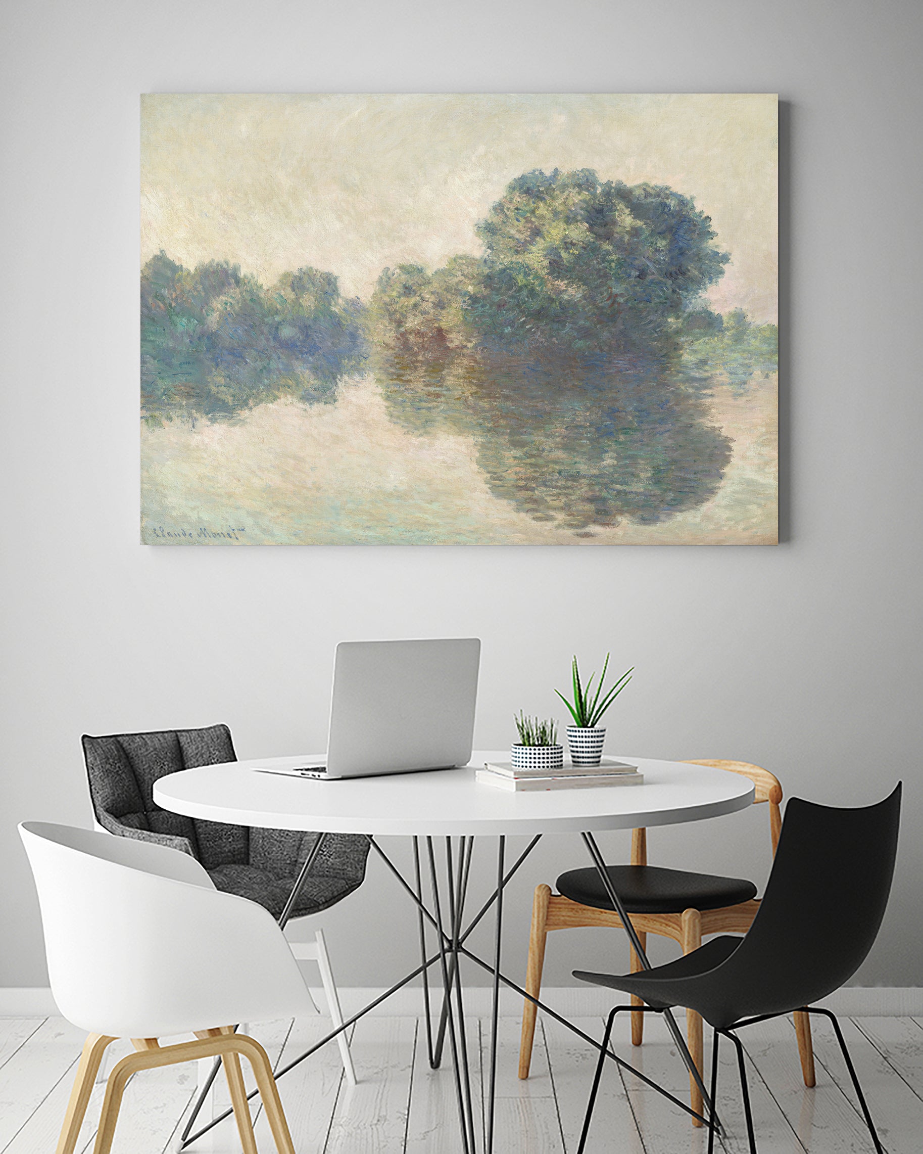 The Seine At Giverny (1897) by Claude Monet on GIANT ART - paintings painting