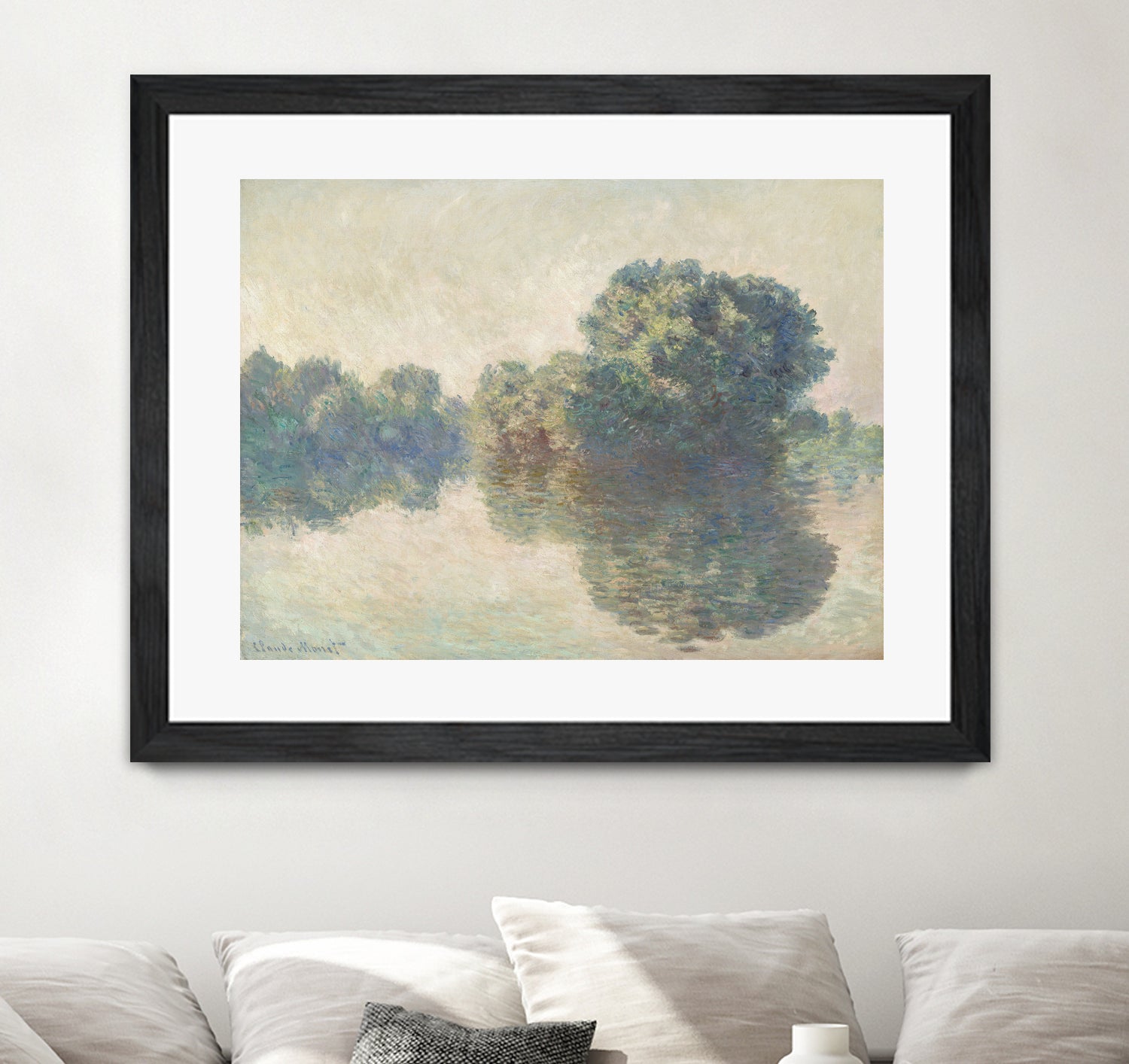 The Seine At Giverny (1897) by Claude Monet on GIANT ART - paintings painting