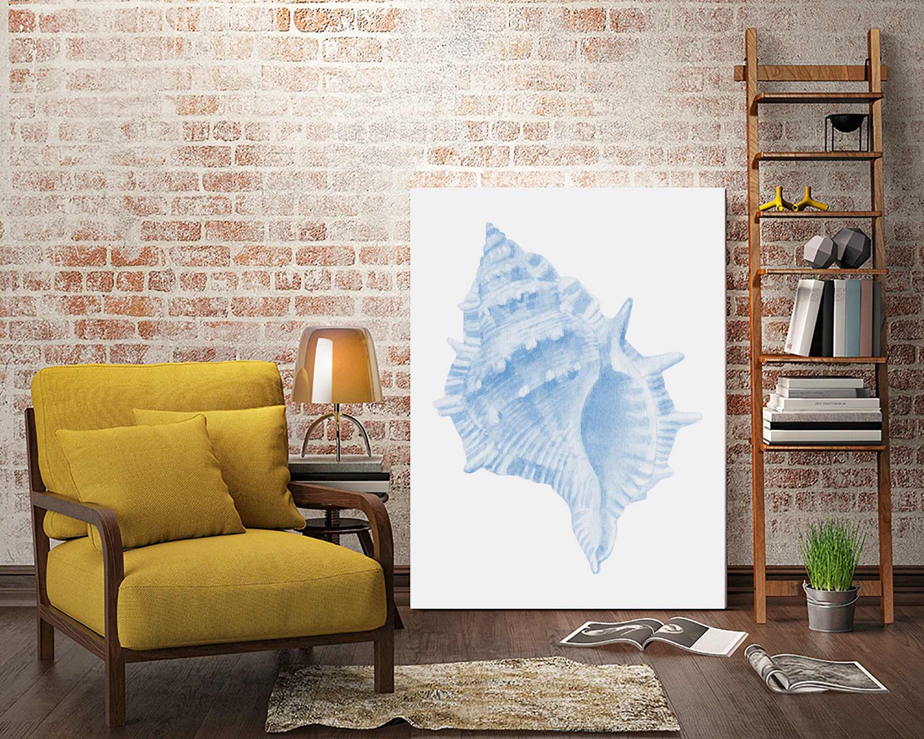 One Blue Conch by Jolly on GIANT ART - illustration animal