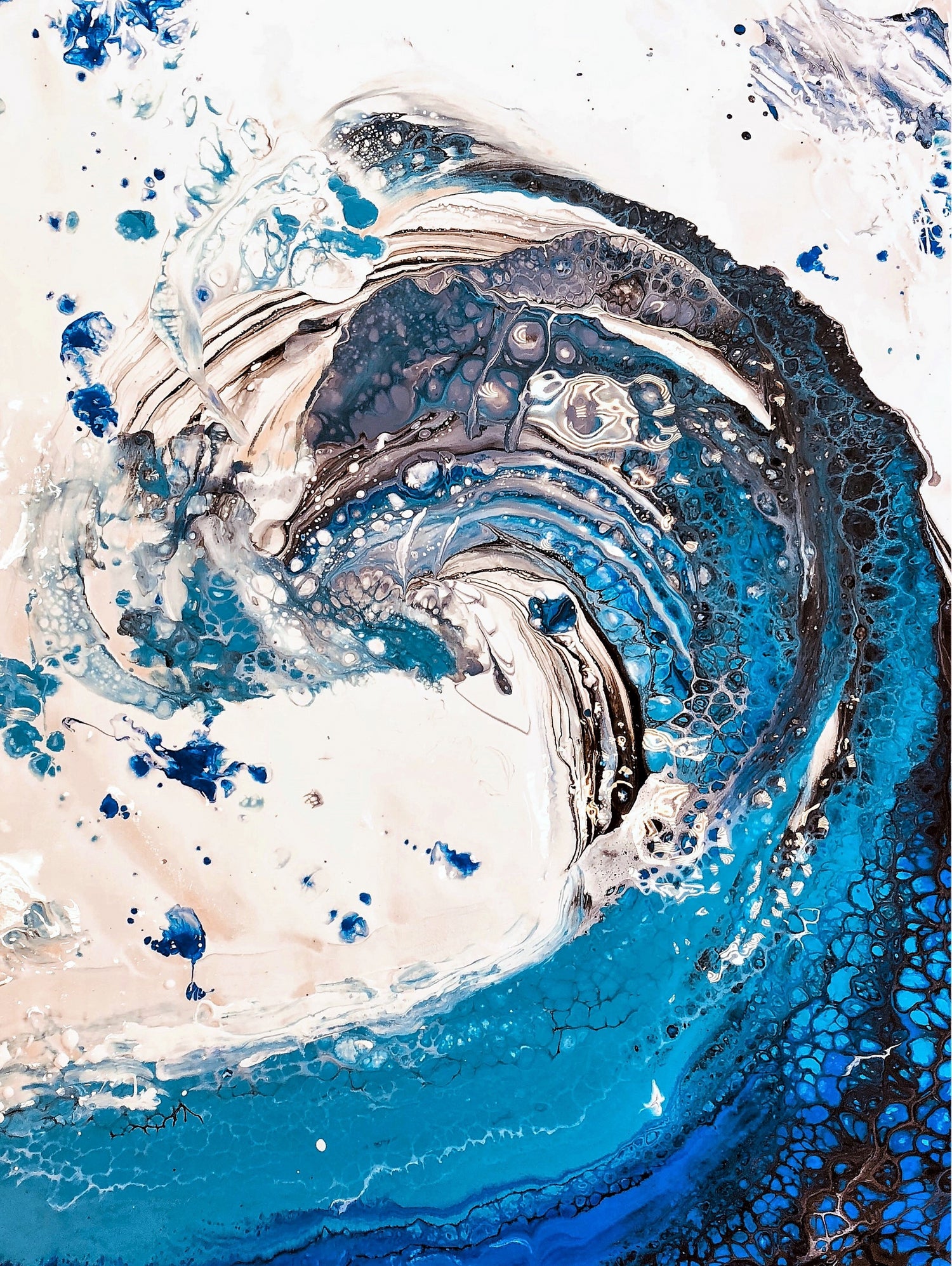 Crazy Wave by Anda Bieza on GIANT ART - abstract painting
