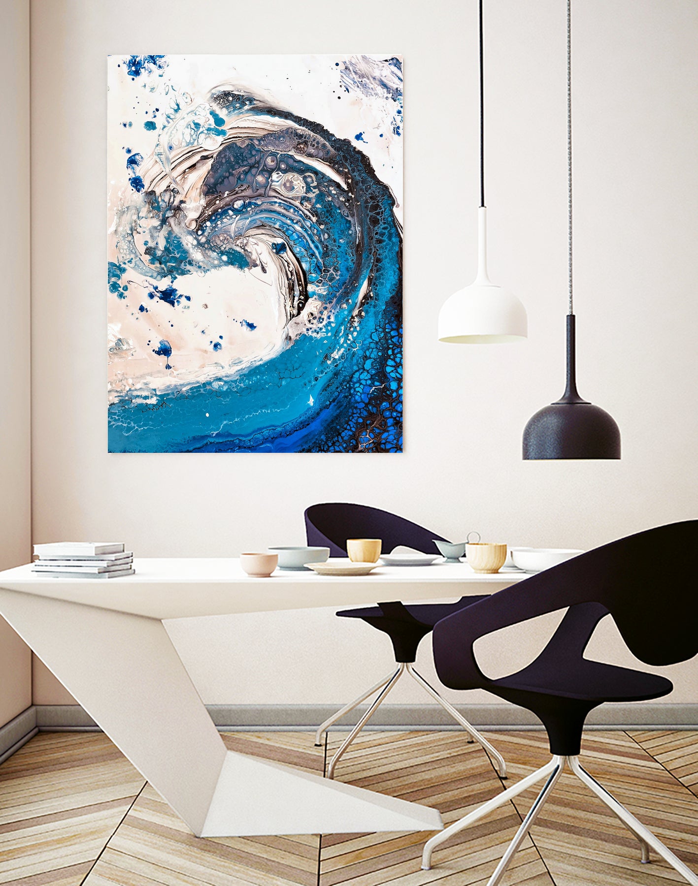 Crazy Wave by Anda Bieza on GIANT ART - abstract painting