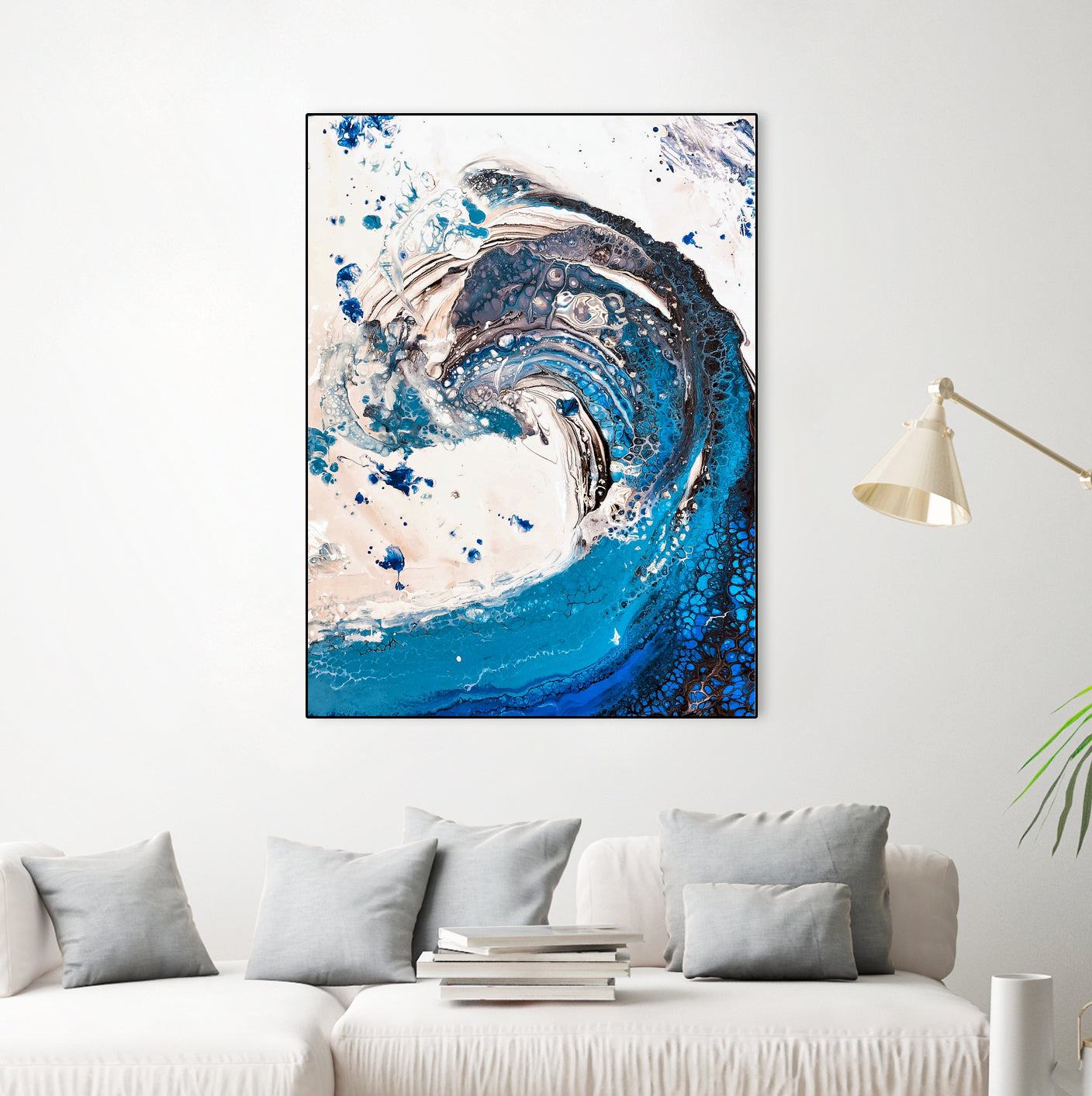 Crazy Wave by Anda Bieza on GIANT ART - abstract painting