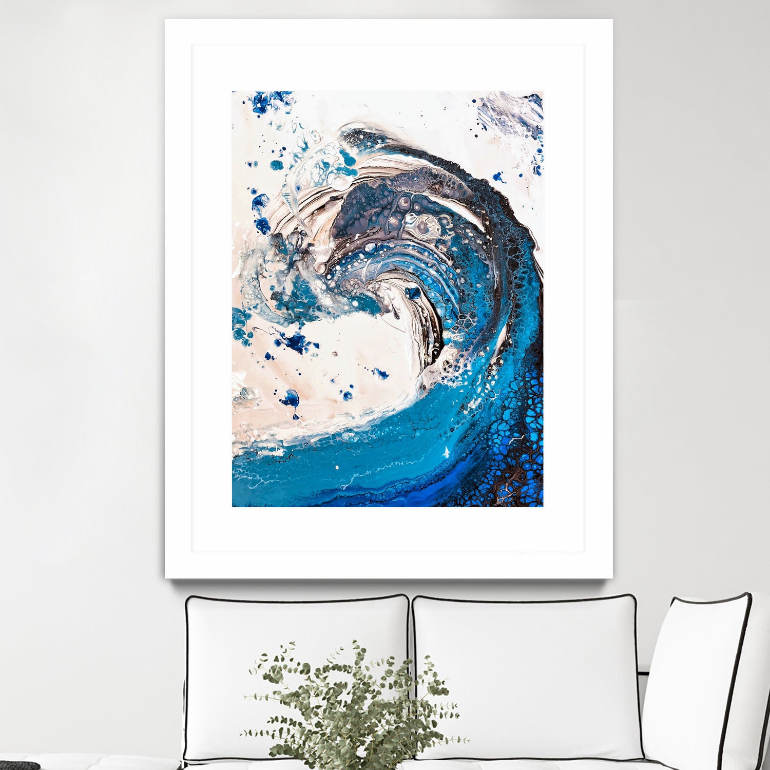 Crazy Wave by Anda Bieza on GIANT ART - abstract painting