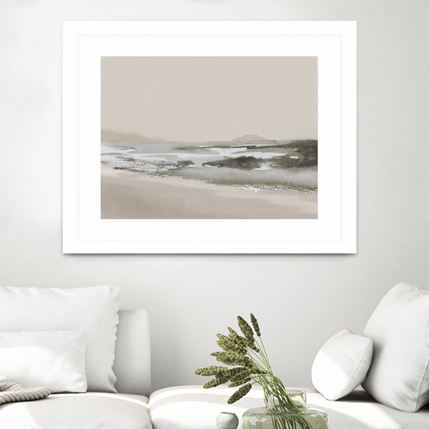 Calm Beach by Dan Hobday on GIANT ART - nature and landscapes nature
