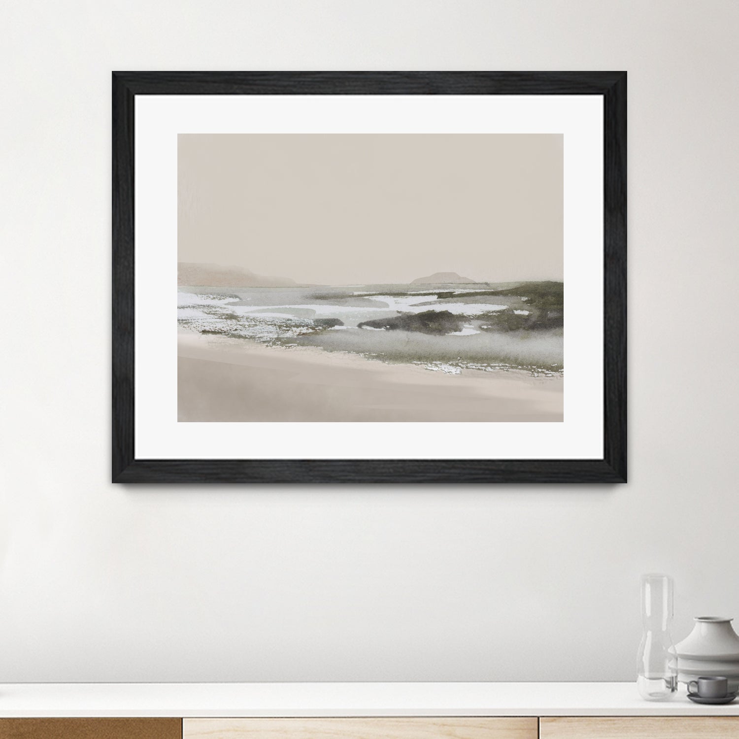 Calm Beach by Dan Hobday on GIANT ART - nature and landscapes nature