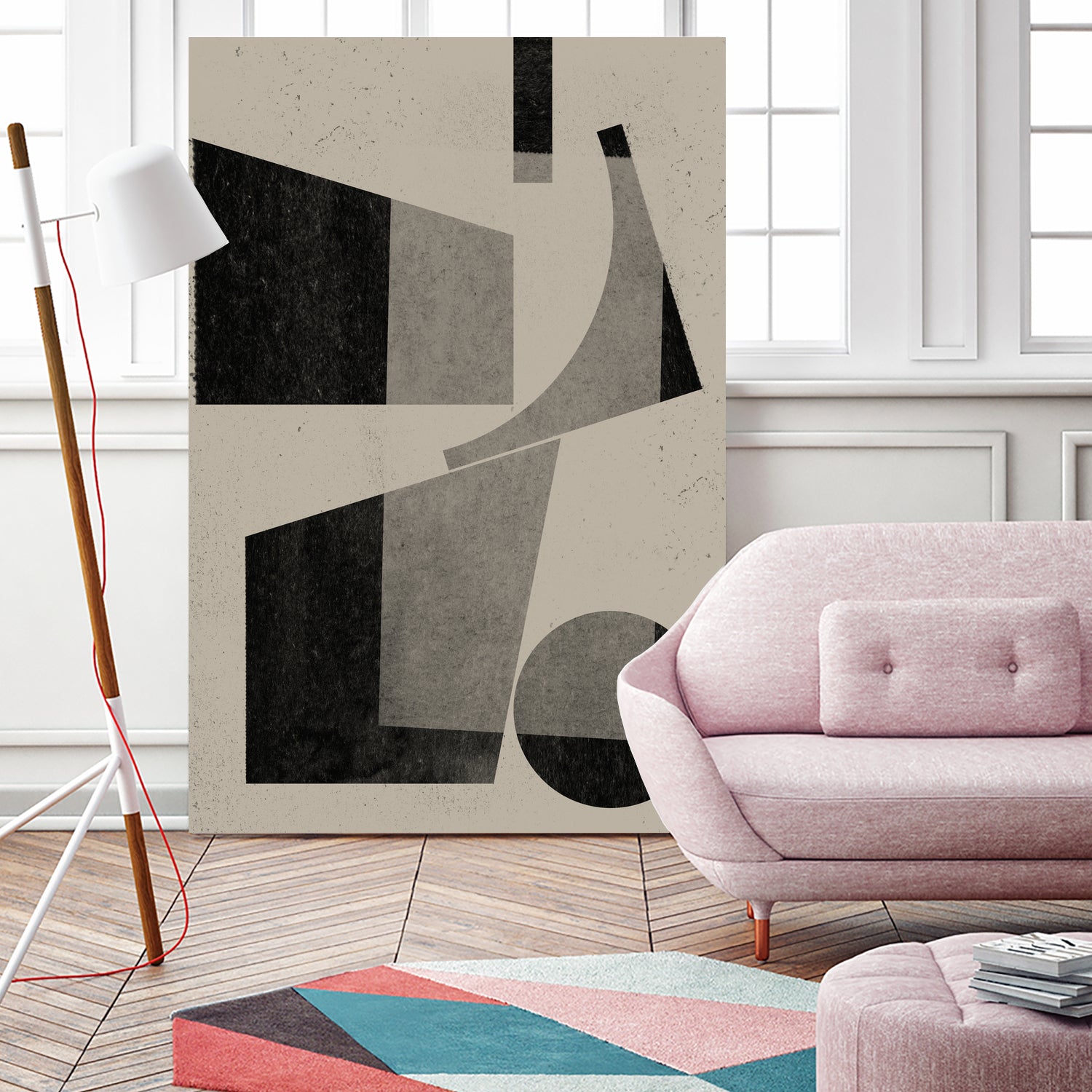 Geometric Harmony by THE MIUUS STUDIO on GIANT ART - watercolor abstract art