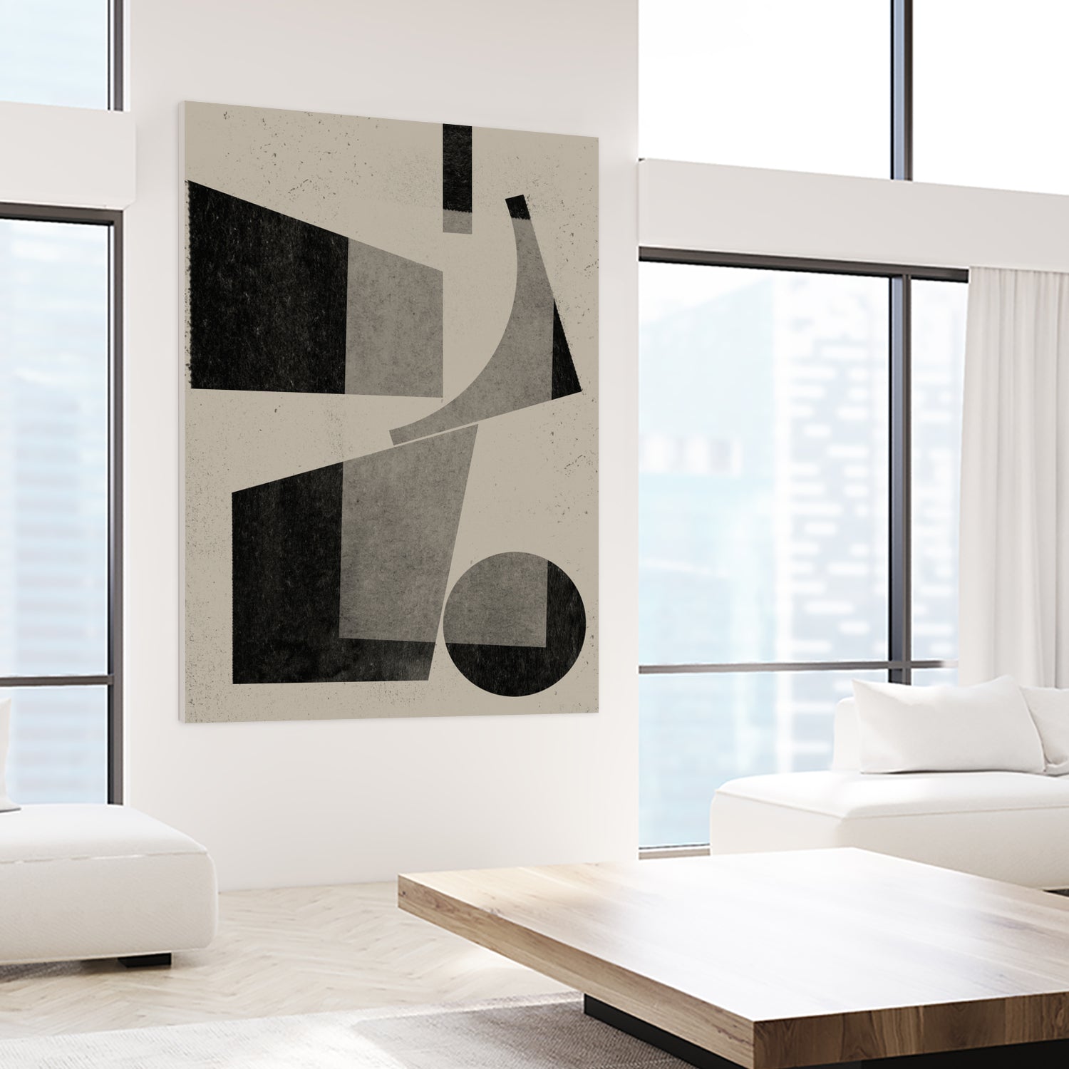 Geometric Harmony by THE MIUUS STUDIO on GIANT ART - watercolor abstract art