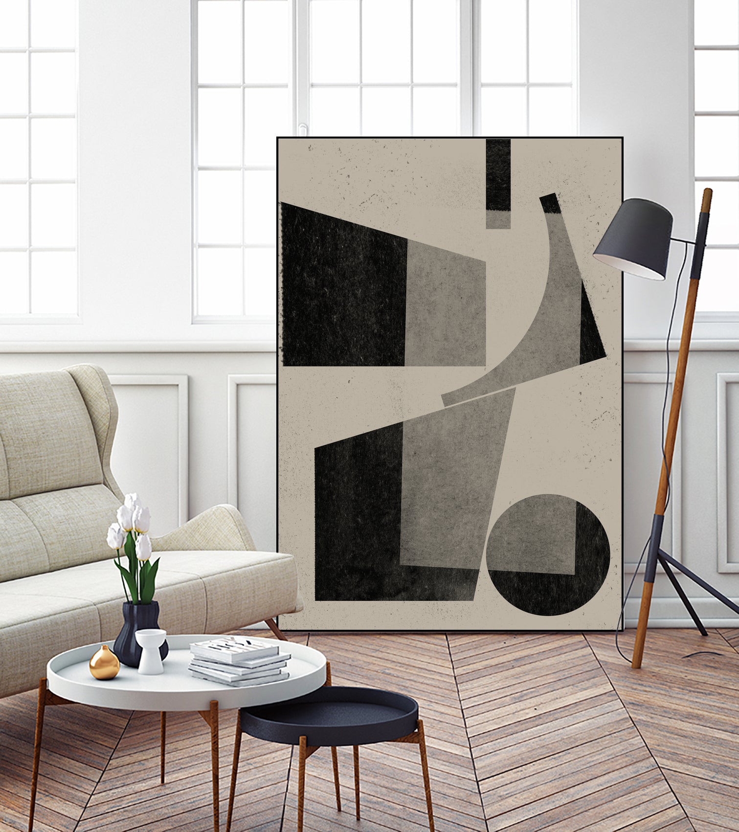 Geometric Harmony by THE MIUUS STUDIO on GIANT ART - watercolor abstract art