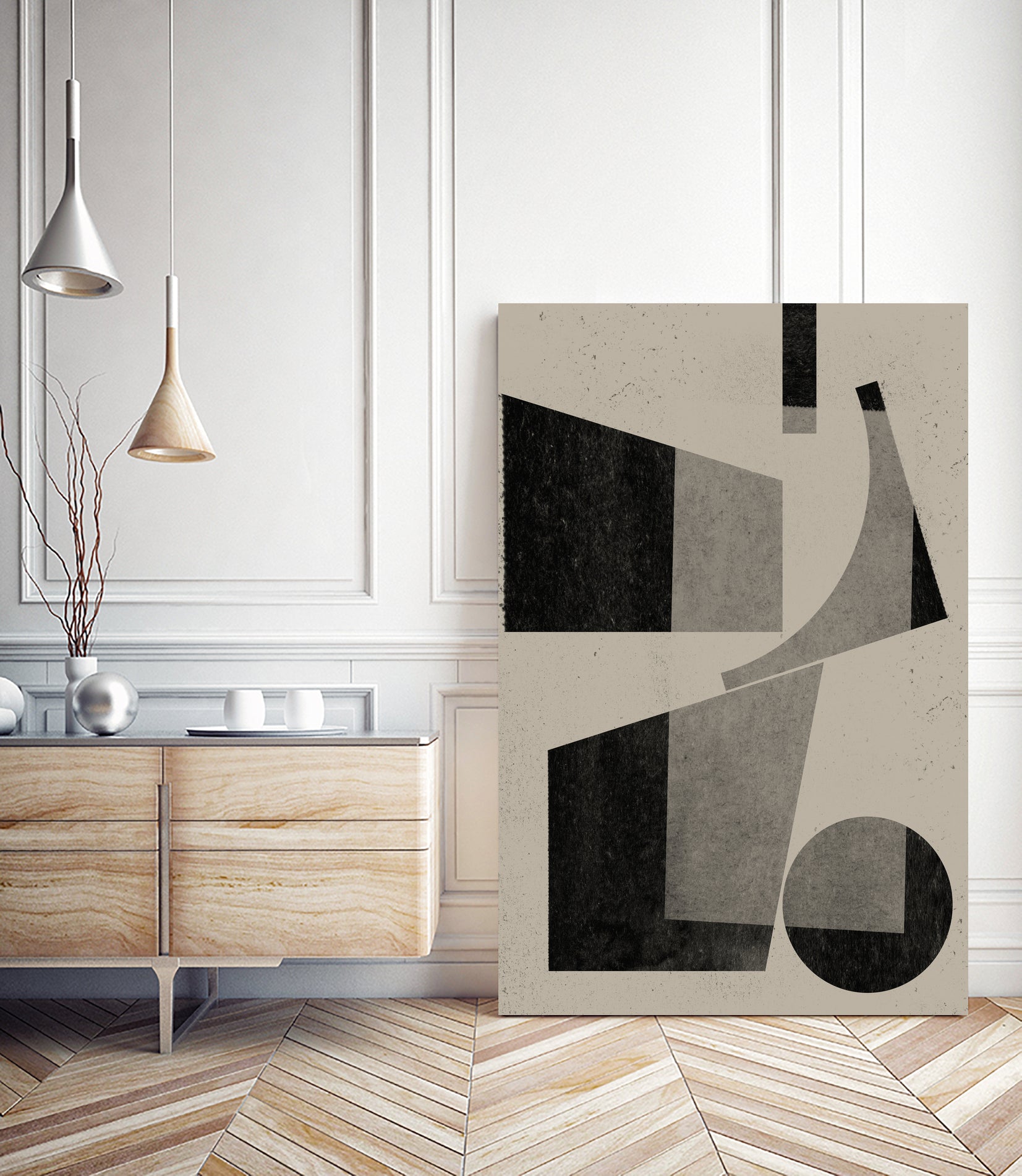 Geometric Harmony by THE MIUUS STUDIO on GIANT ART - watercolor abstract art