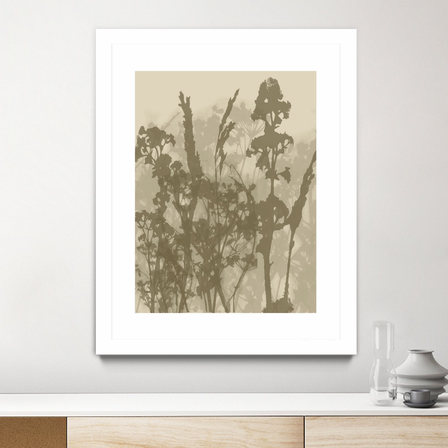 Misty Meadow. Abstract Botanical Art No.10 by Dina Dankers on GIANT ART - 5000 illustration