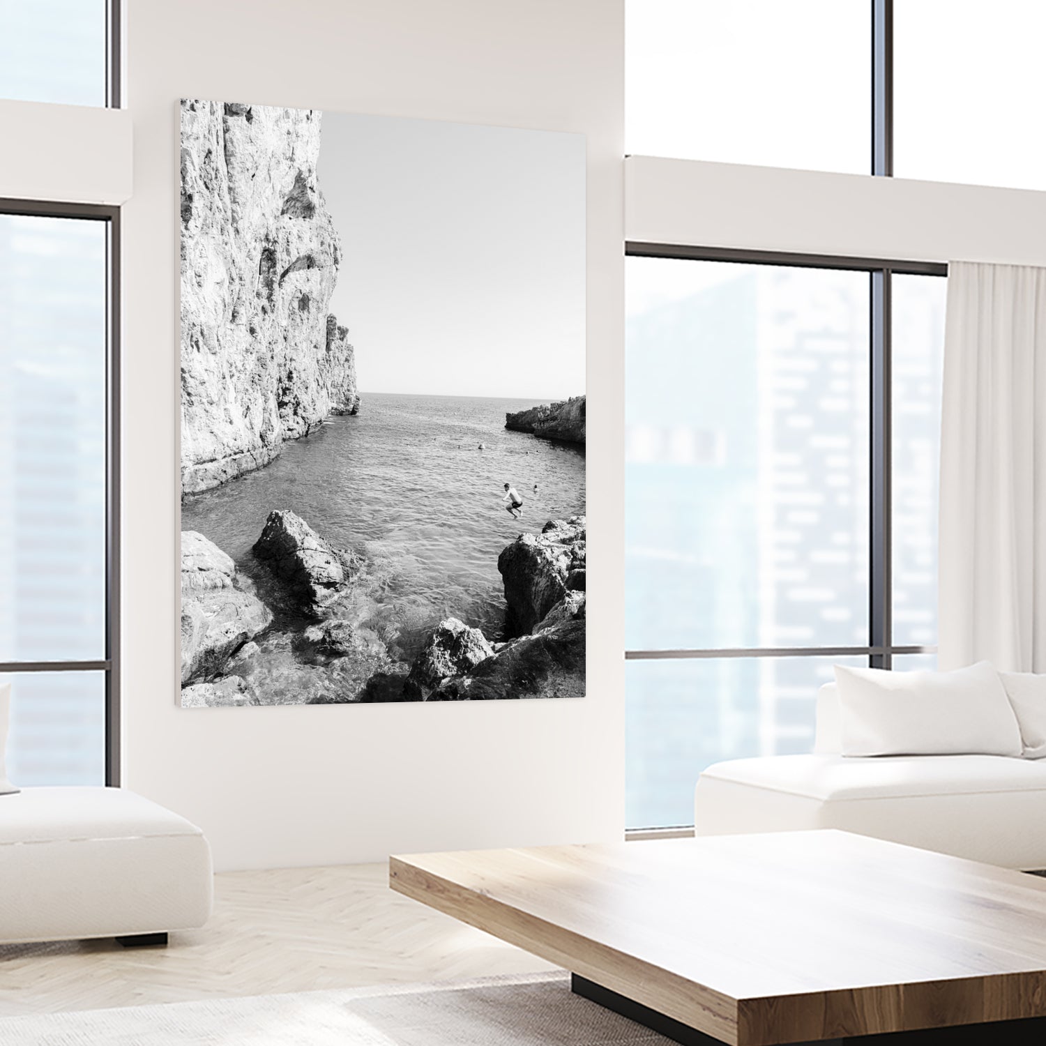 The Dive by Kathrin Pienaar on GIANT ART - black and white landscape black and white