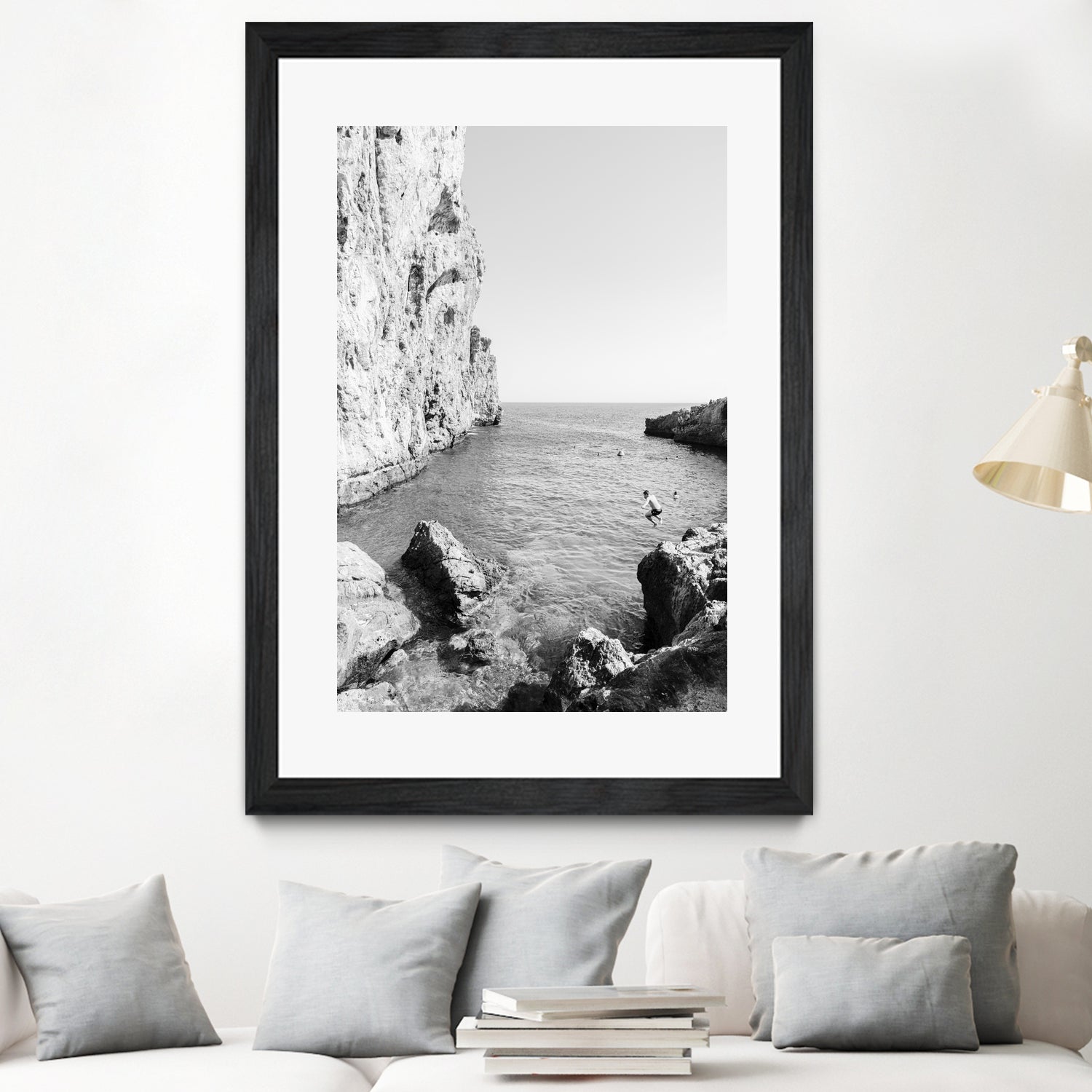 The Dive by Kathrin Pienaar on GIANT ART - black and white landscape black and white