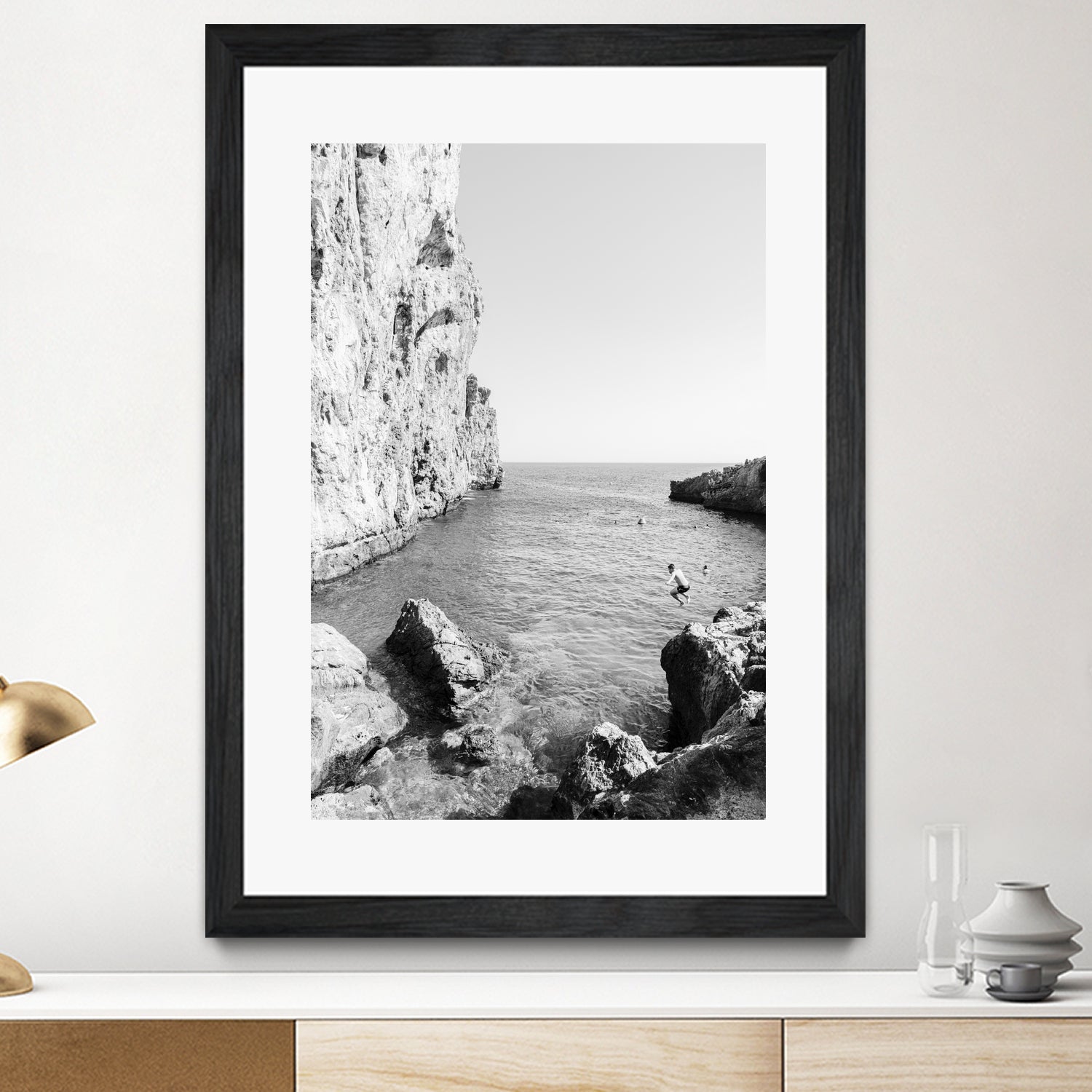 The Dive by Kathrin Pienaar on GIANT ART - black and white landscape black and white