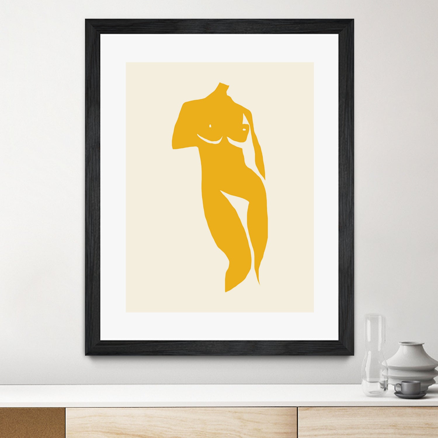 Silhouette Grace by Little Dean on GIANT ART - modern art figurative modern art