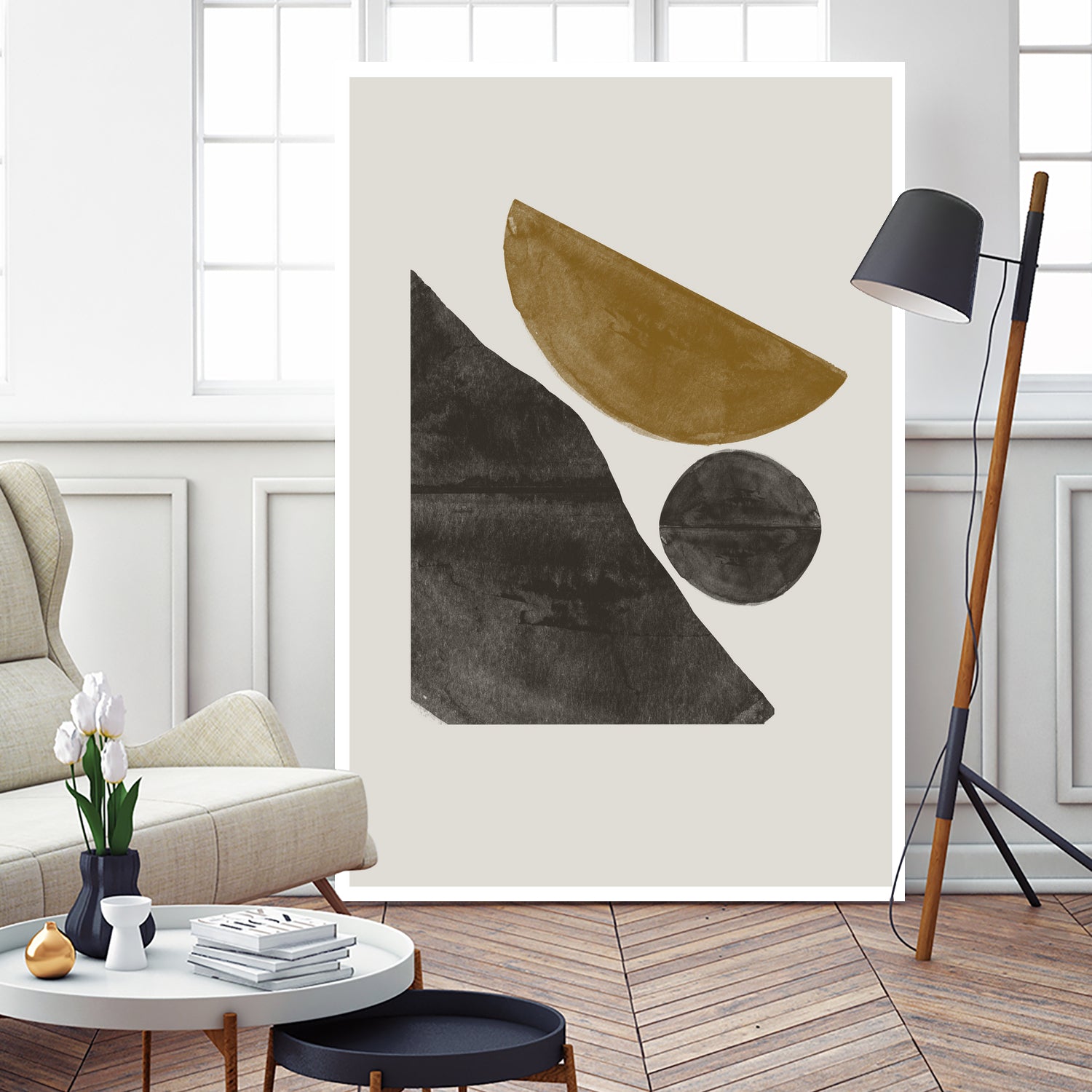 Shapes in Harmony by THE MIUUS STUDIO on GIANT ART - illustration abstract art print