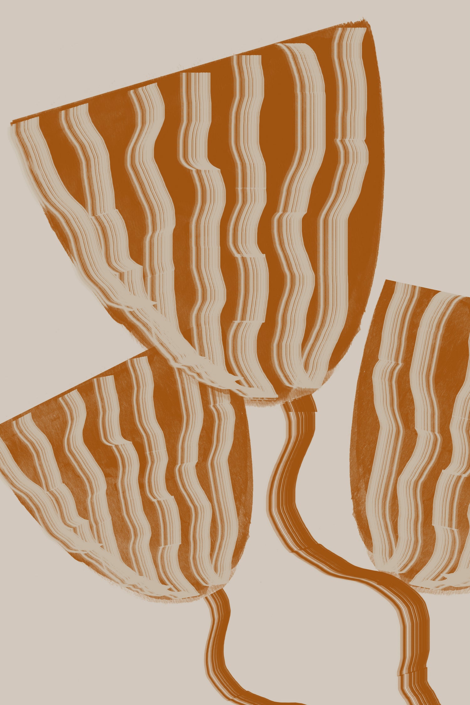 Modern Flowers by THE MIUUS STUDIO on GIANT ART - botanical flower