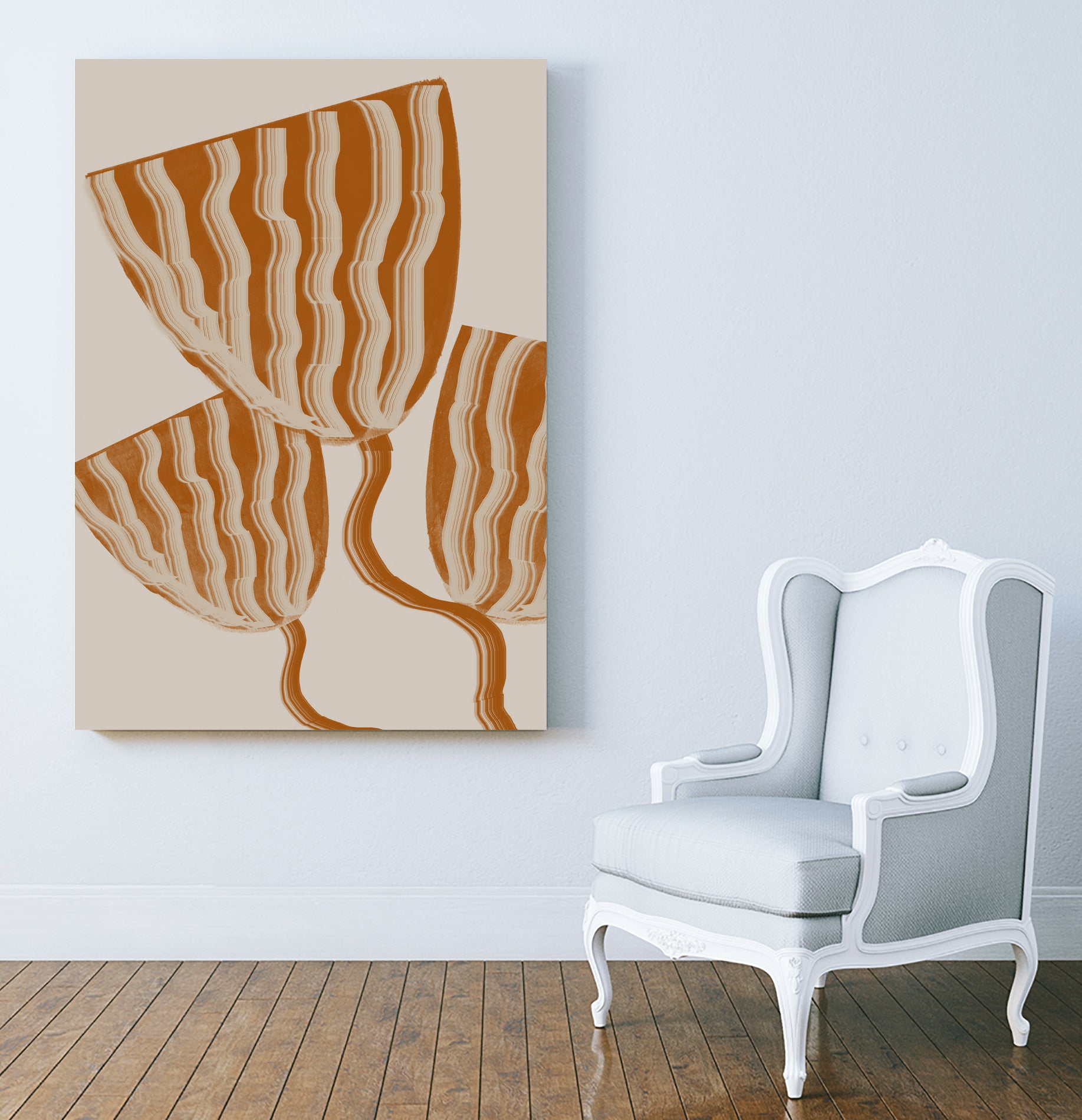 Modern Flowers by THE MIUUS STUDIO on GIANT ART - botanical flower