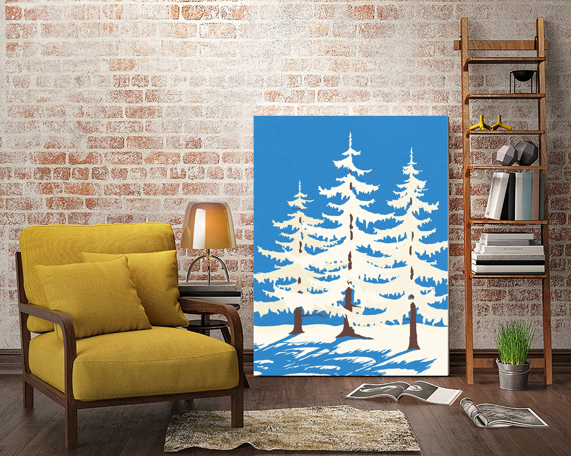 Harz Winter Trees by Rosi Feist on GIANT ART - nature and landscapes christmas tree