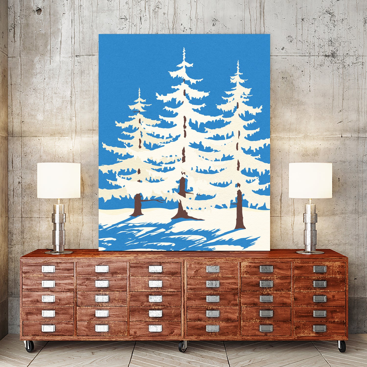 Harz Winter Trees by Rosi Feist on GIANT ART - nature and landscapes christmas tree