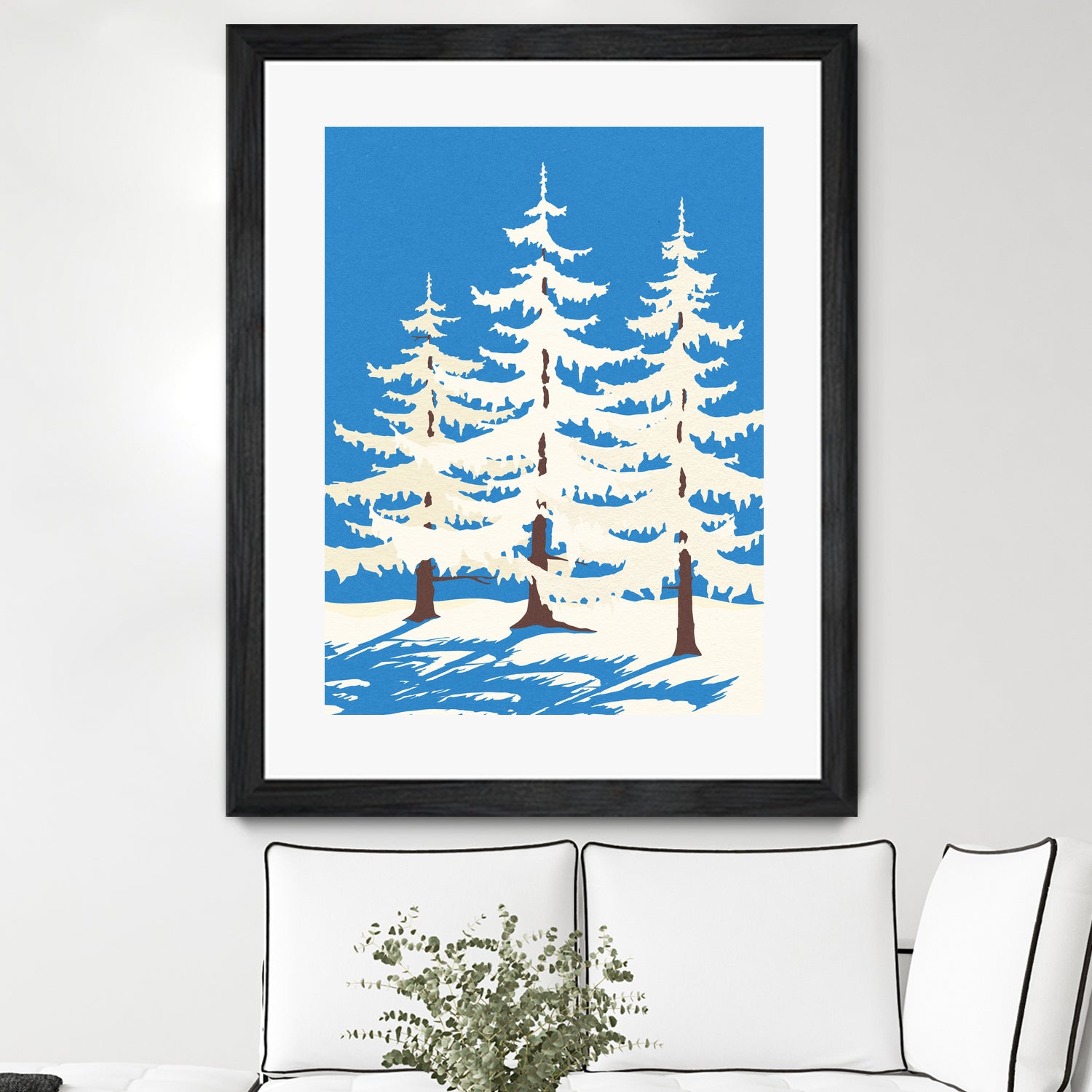 Harz Winter Trees by Rosi Feist on GIANT ART - nature and landscapes christmas tree