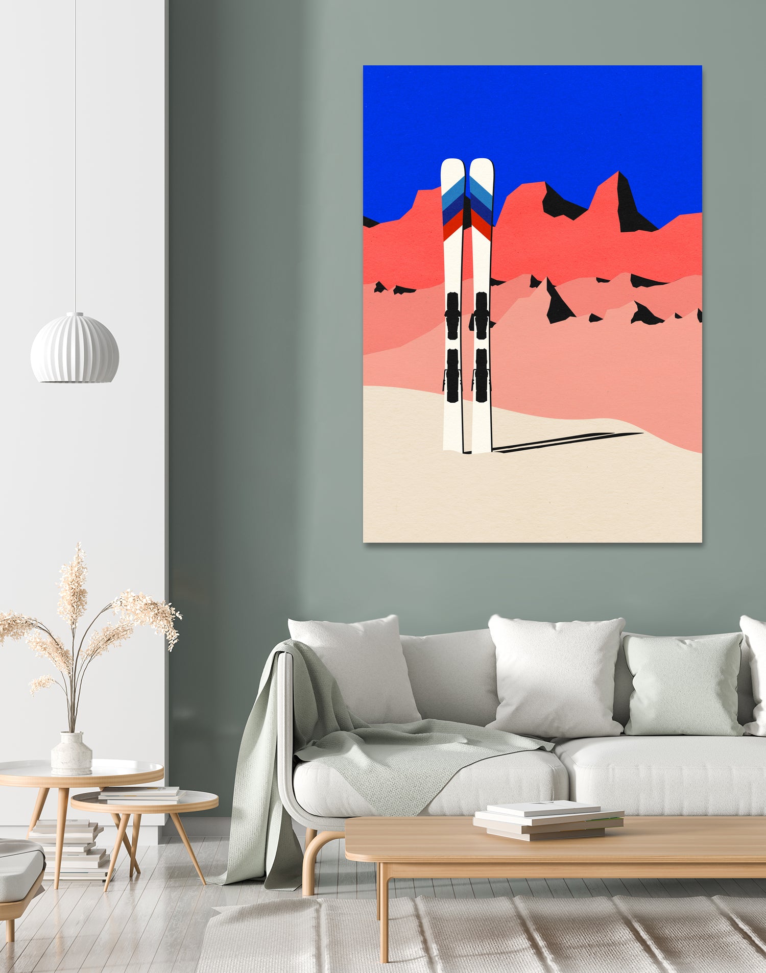 Ski Alpin by Rosi Feist on GIANT ART - nature and landscapes painting