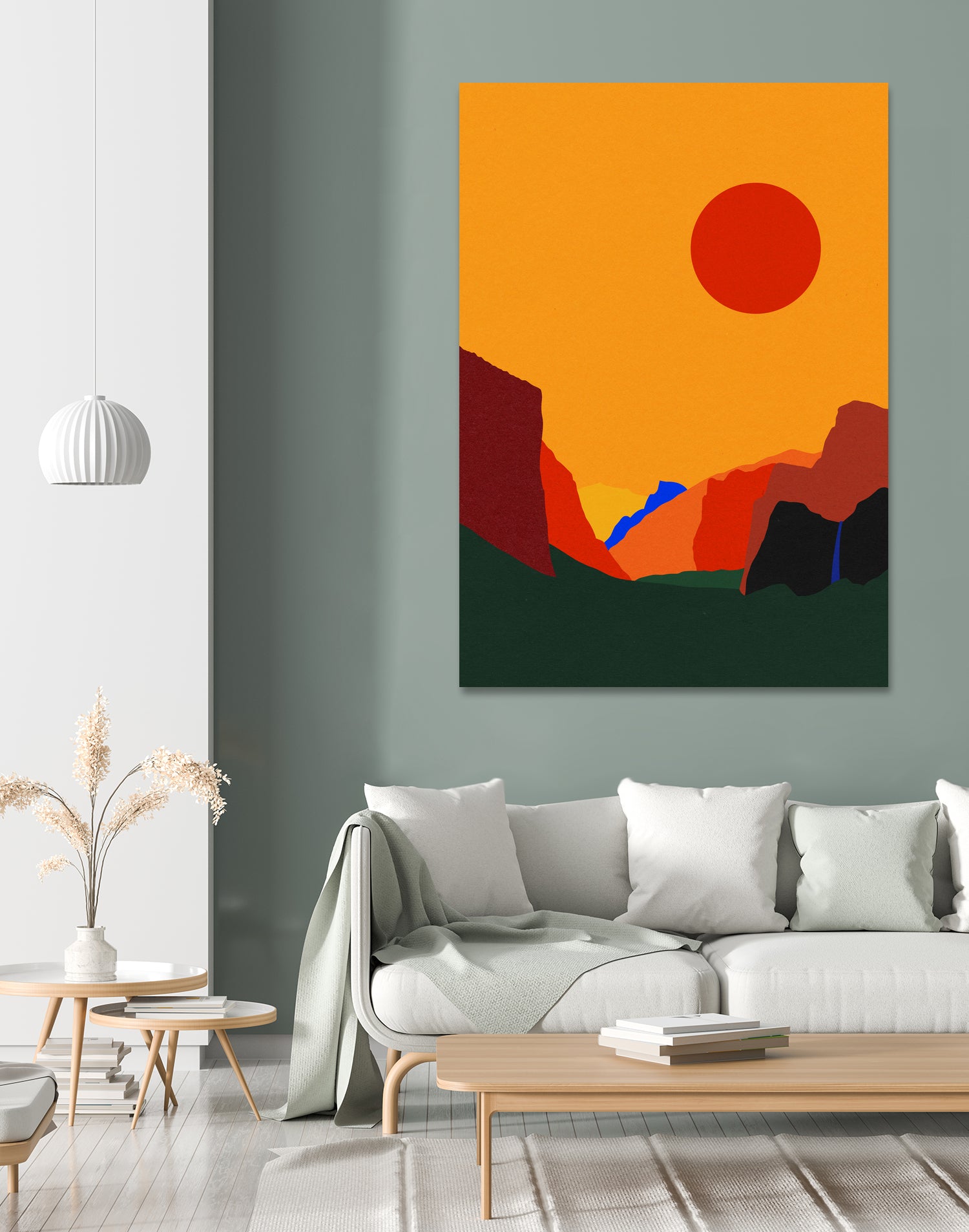 Yosemite Valley 23 by Rosi Feist on GIANT ART - illustration orange